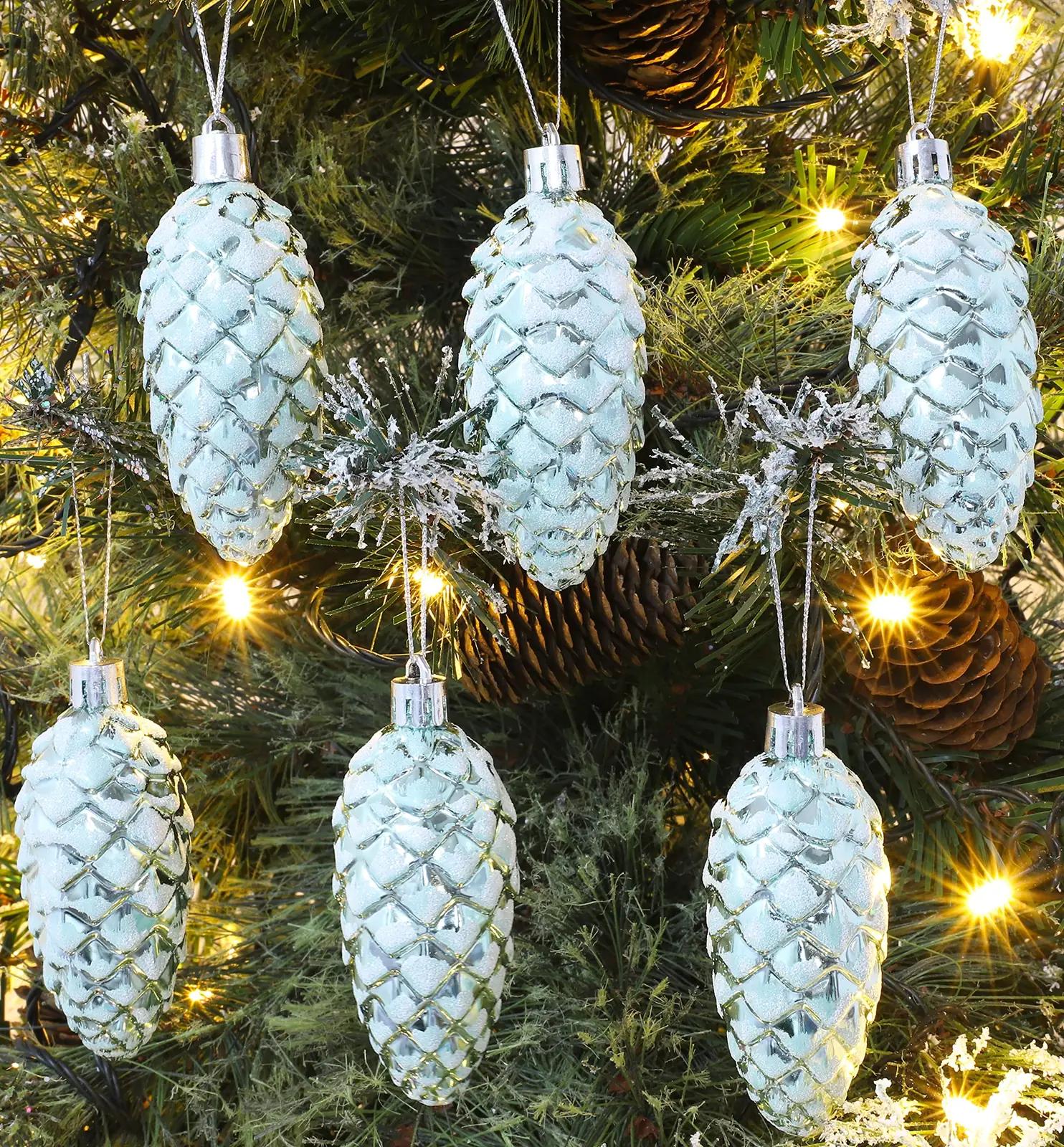 Christmas Concepts mintroheline klaasita kuuseehe 6tk komplekt – lisavaade