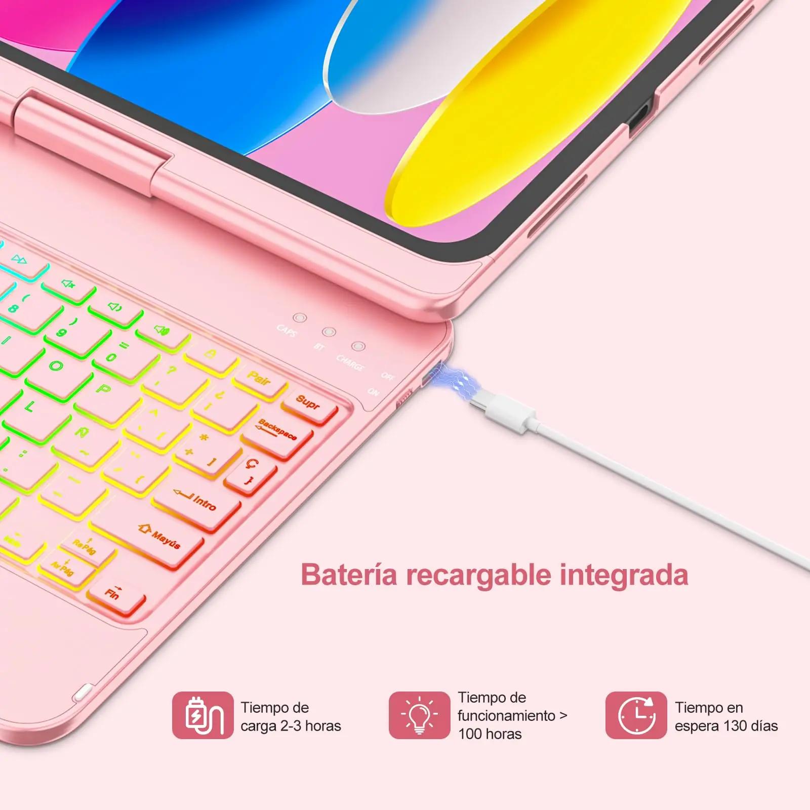 MMK roosakuldne klaviatuurümbris iPadile – kaitsev ja stiilne – lisavaade