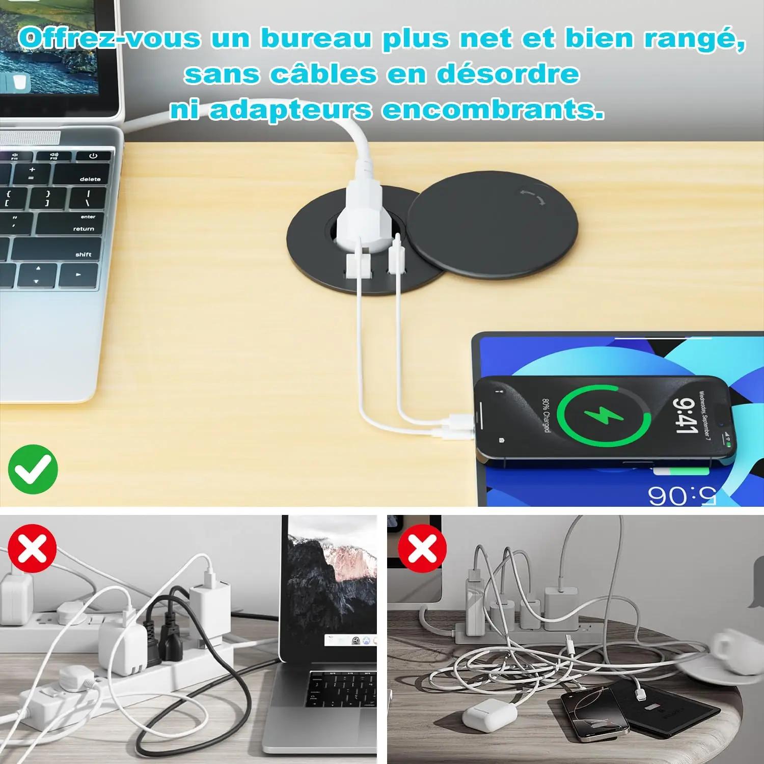 Airmom köögi/leiutööpinna sisseehitatav pistikupesa USB C PD20W – pilt 6