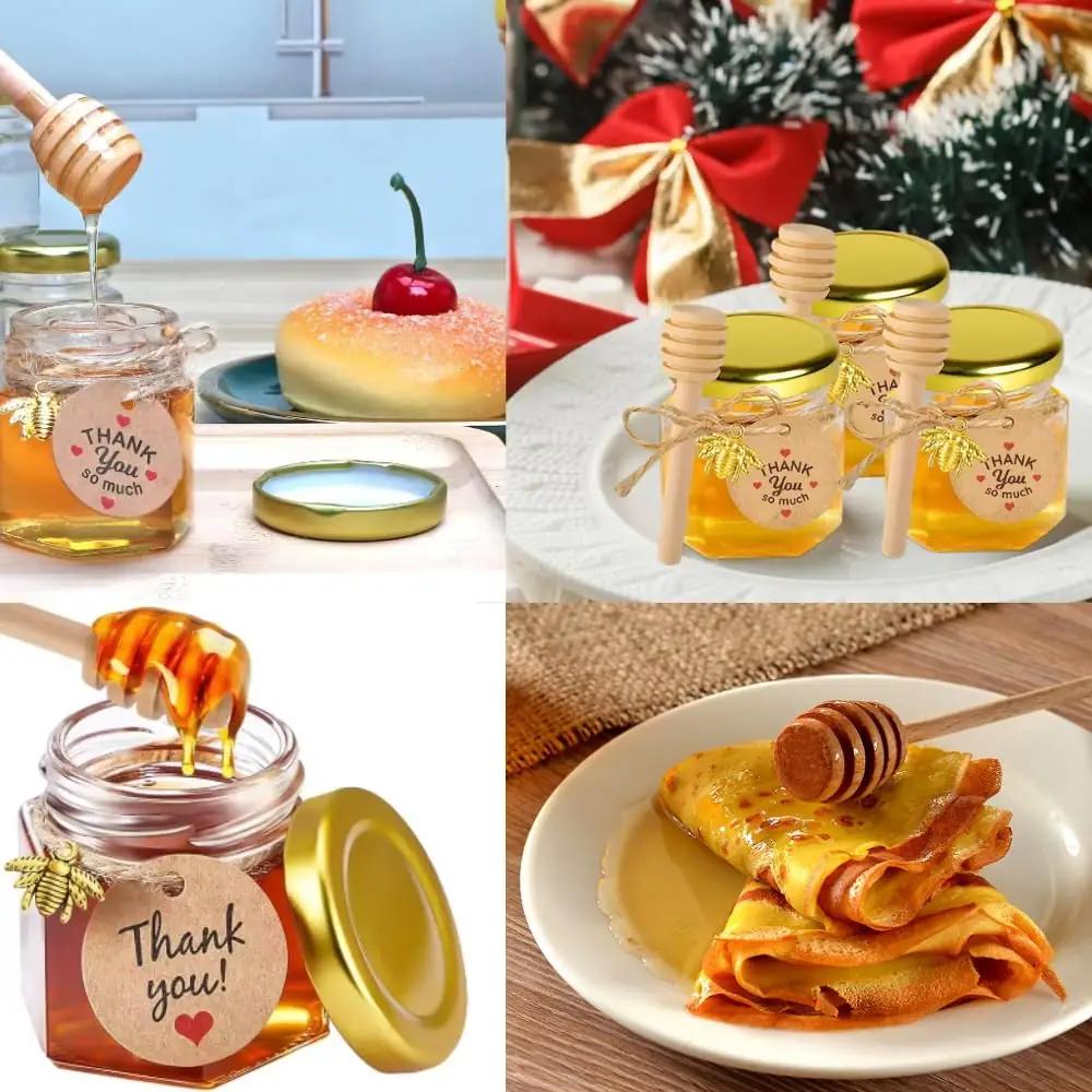 Best Bee klaasist mini-honigtöpf koos puulusikaga – kinkidee – lisavaade