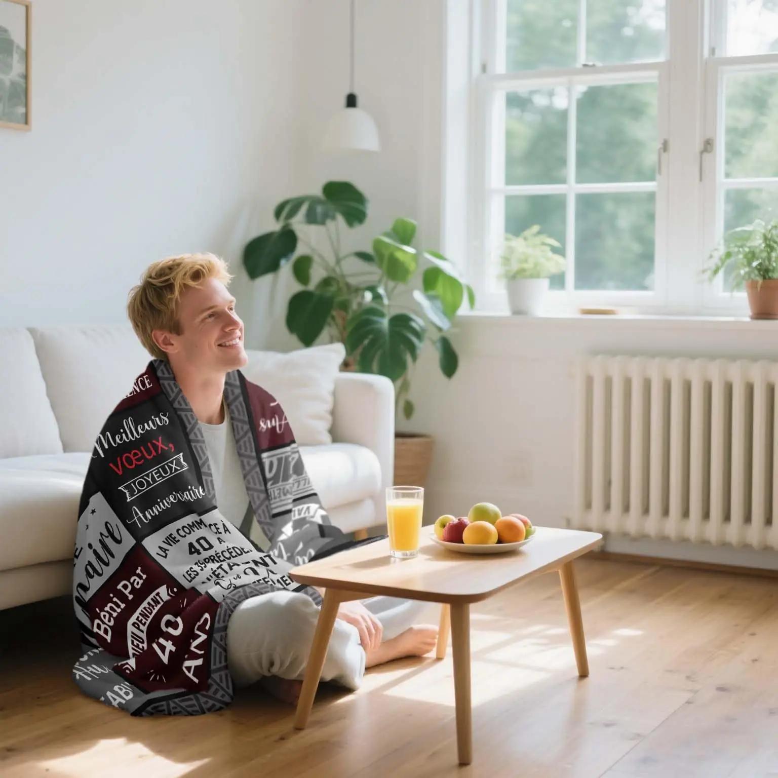 YESTUTI pehme 150×130 cm kingitekk – naljas 40. sünnipäevaks – pakend ja tarvikud