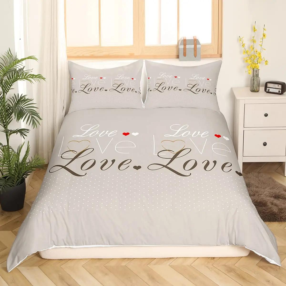 Homemissing pehme mikrofibra voodipesu 220×240 cm — romantiline – pakend ja tarvikud