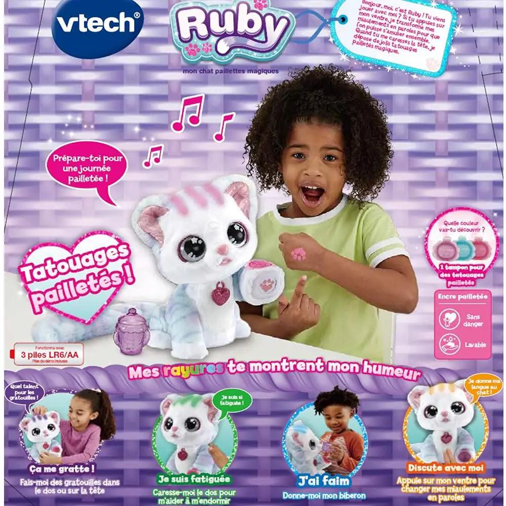 Vtech pehme interaktiivne kass Ruby – mänguline ripats charm – pilt 7