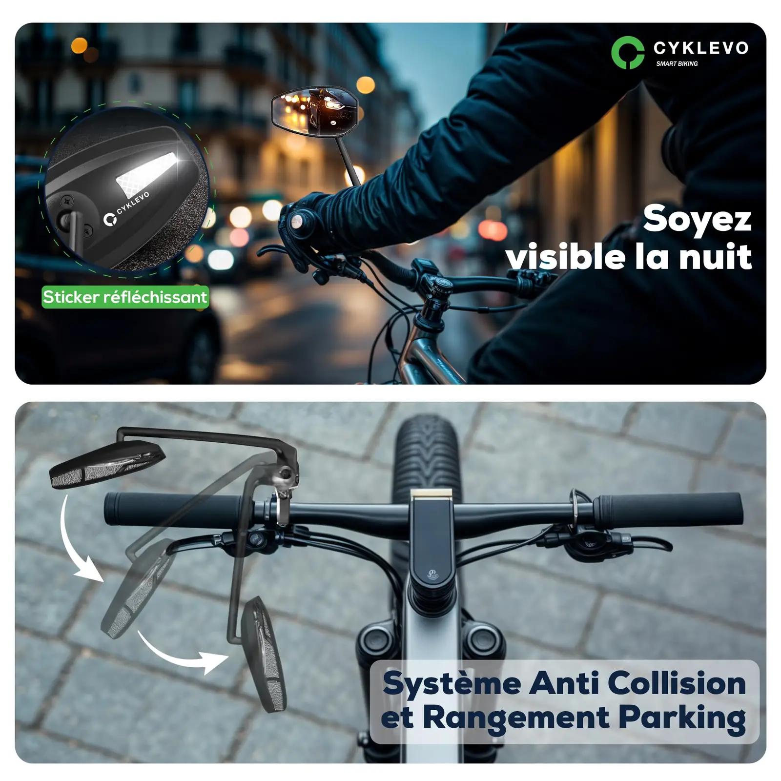 CYKLEVO alumiiniumist jalgrattapeegel – lai ja stabiilne vaade – pilt 6