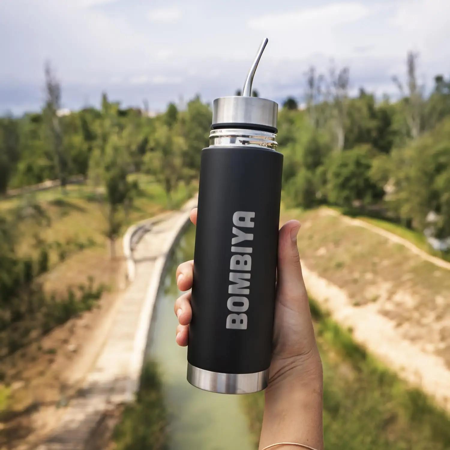 Bombiya roostevabast materjalist termos — mate 500 ml, must – kasutusnäide