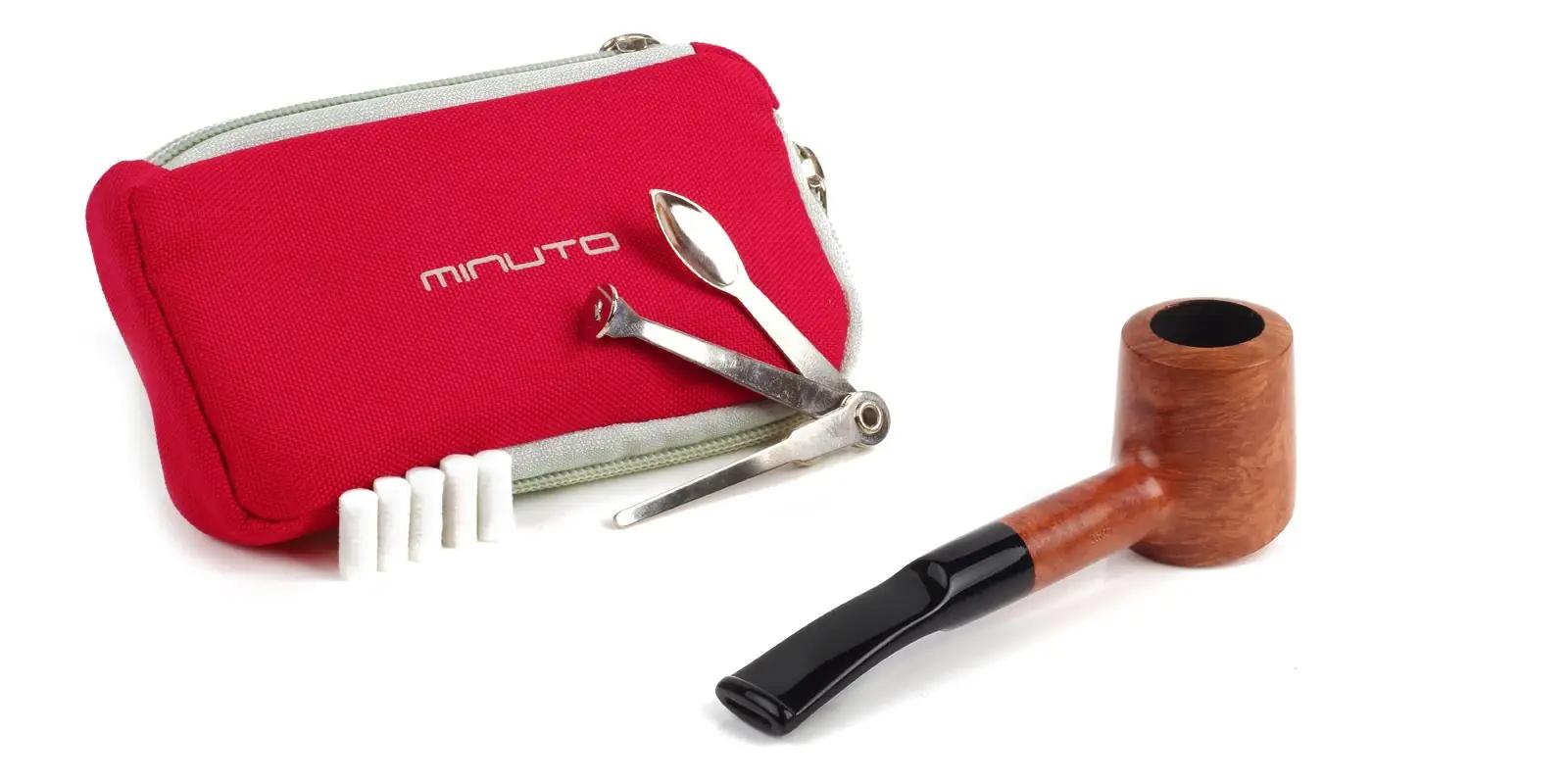 Savinelli puidust suitsutoru — elegantne kandmiseks ja kingiks – pakend ja tarvikud