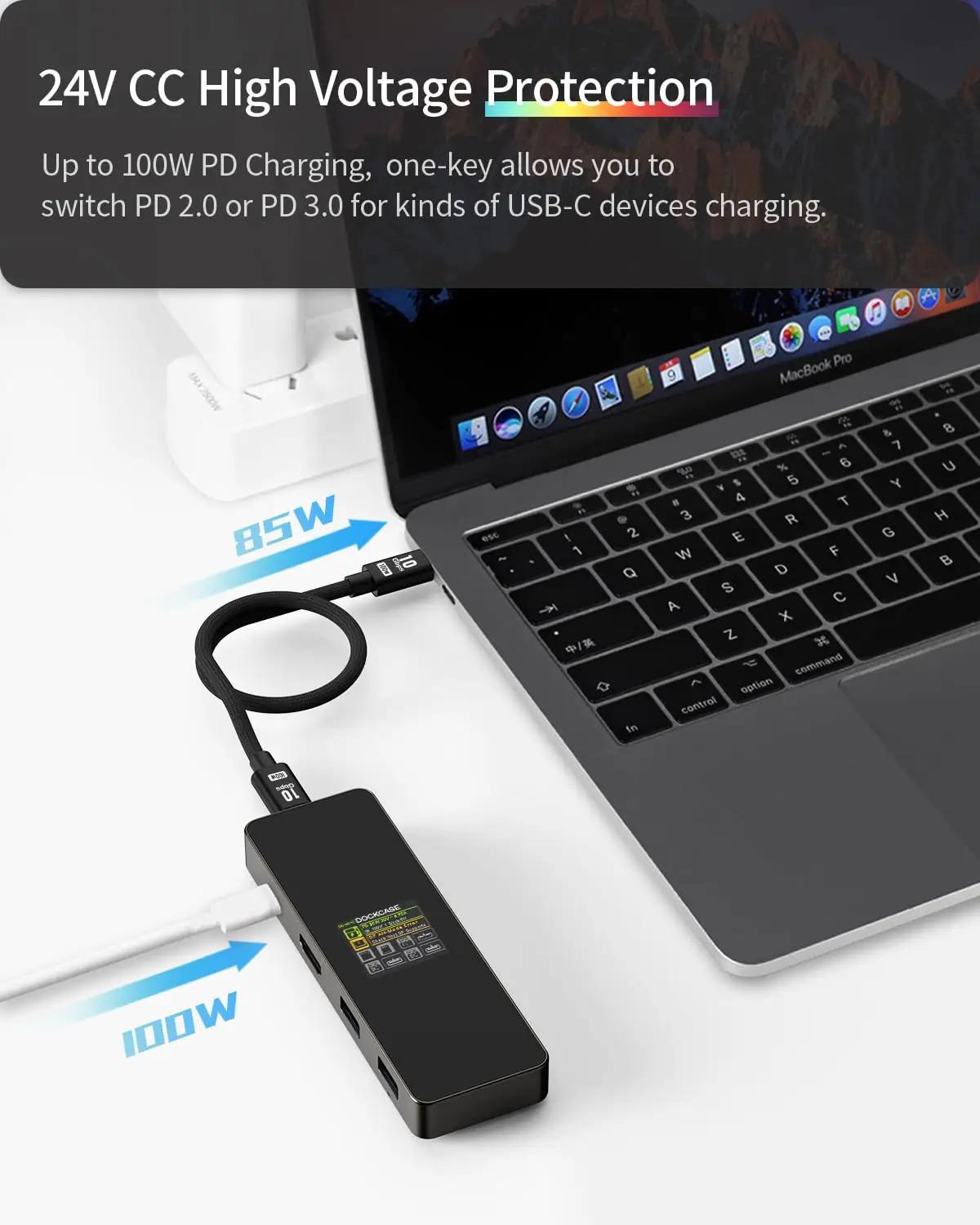 DockCase USB-C Smart Hub — 7-in-1 metallvaba laiendus Macile – lisavaade