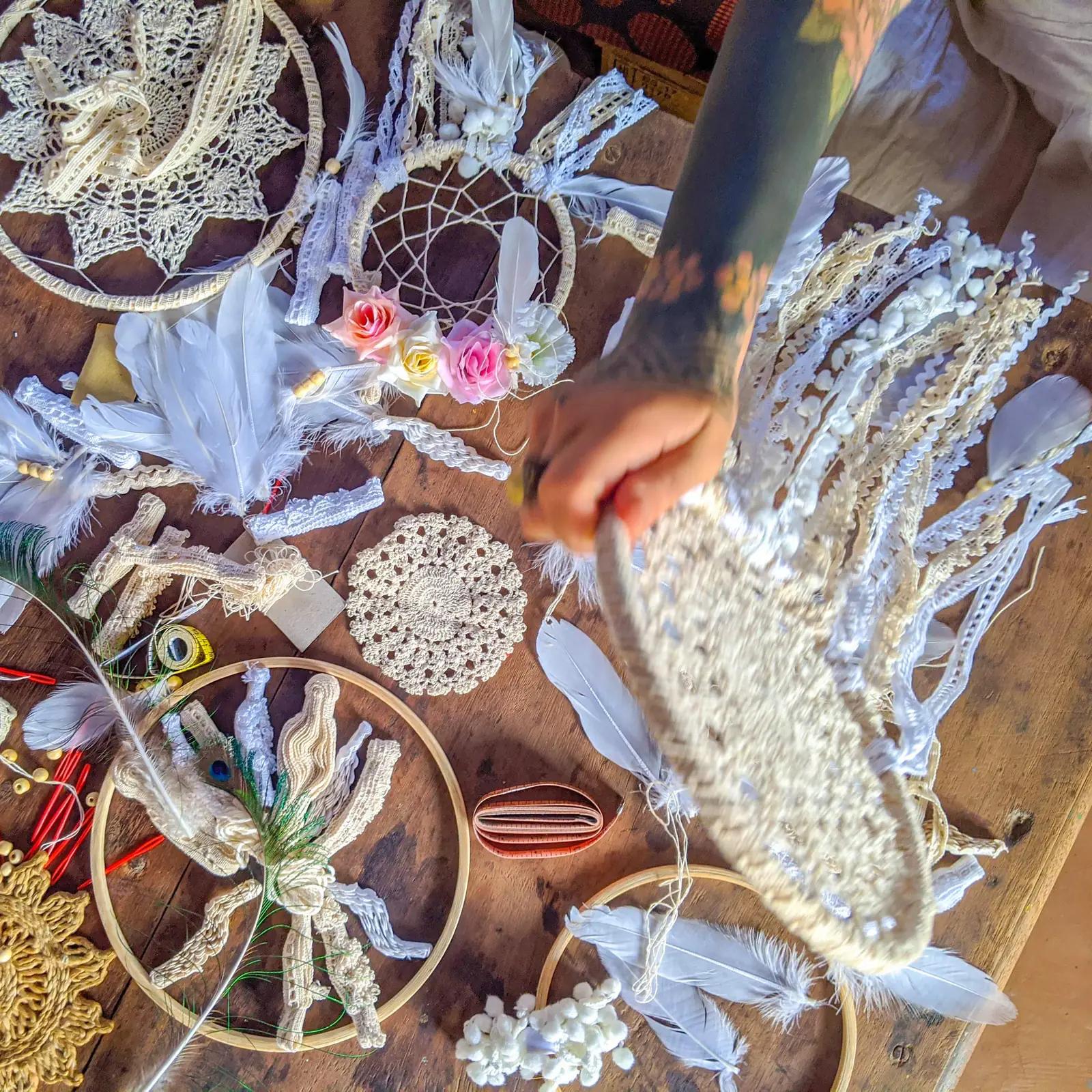 Mandala Life ART boheemlaslik puuvillane unenäopüüdja kingituseks – pilt 6