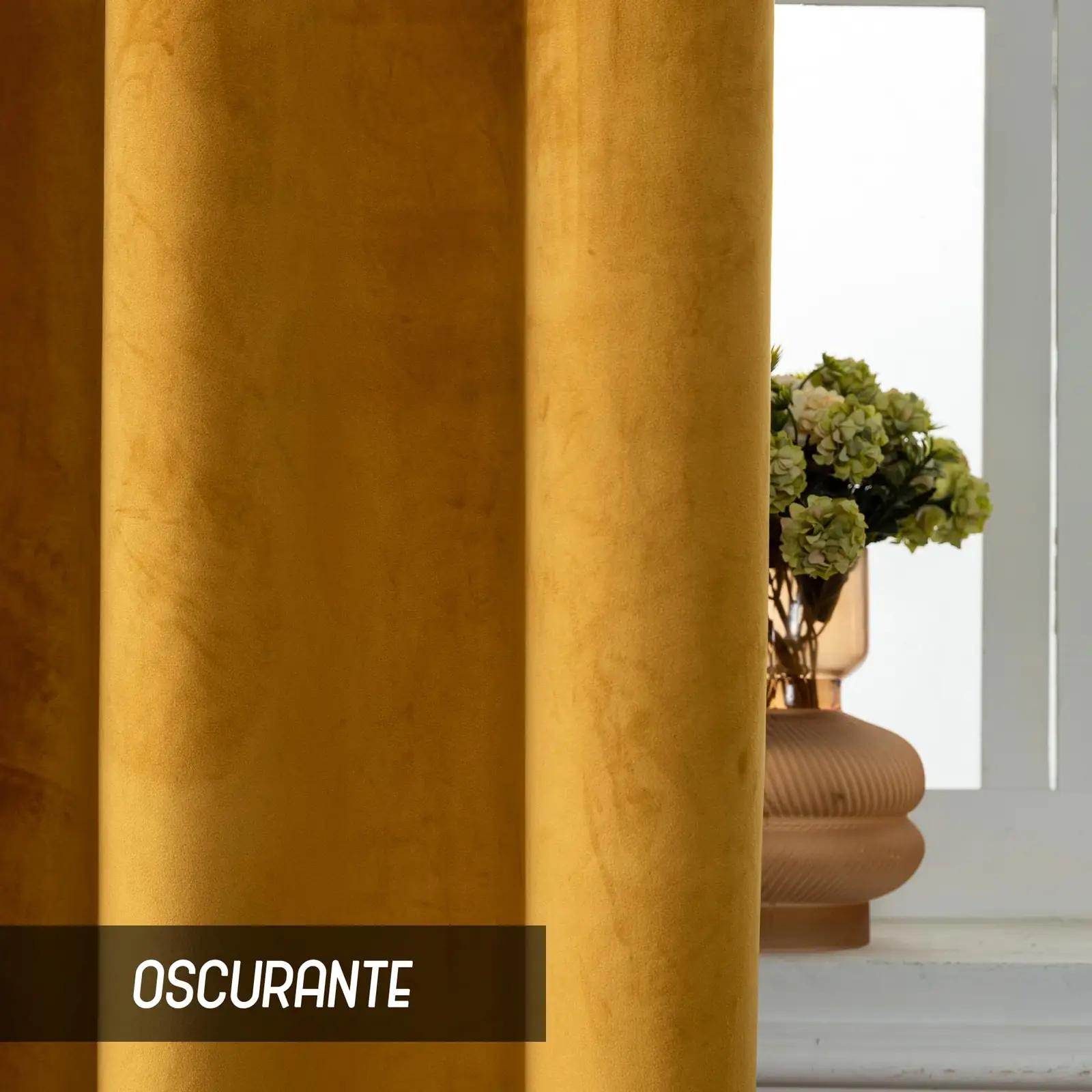 GIRASOLE HOME pehme sametpimendav kardin – bernstein – lisavaade
