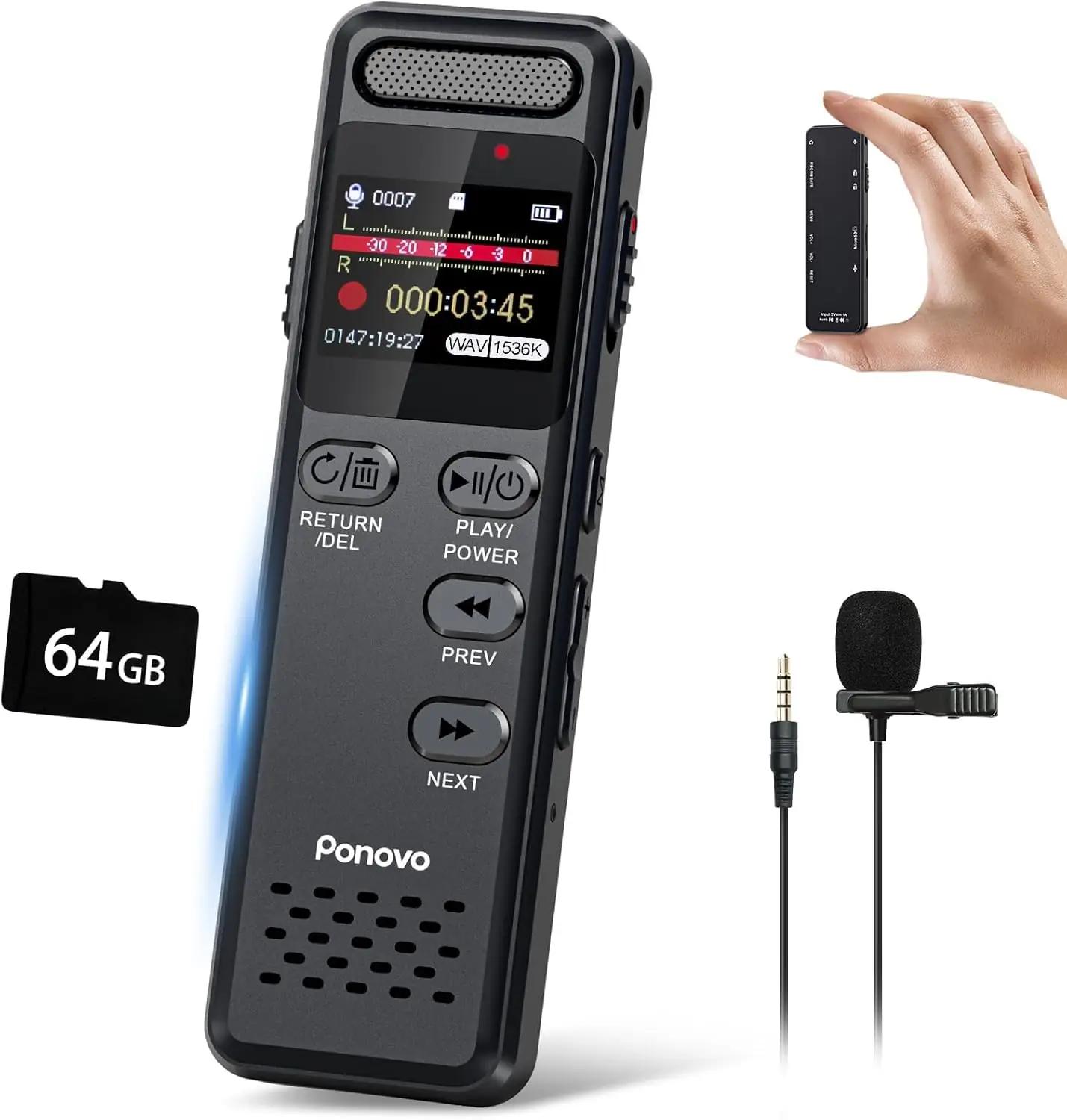 Ponovo V75 digitaalsed diktofonid – toote esivaade