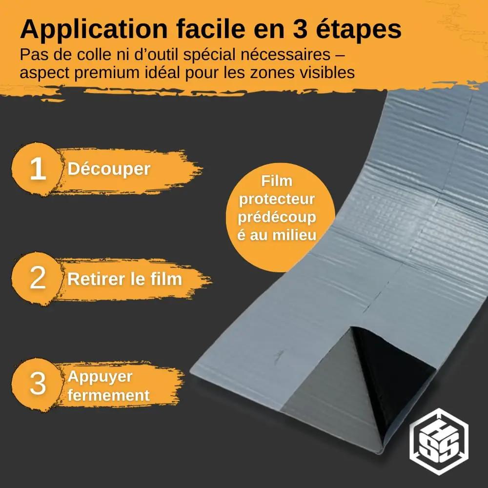 HSS veekindel EPDM butüülteip 10 cm x 5 m – vastupidav remondiks – pakend ja tarvikud