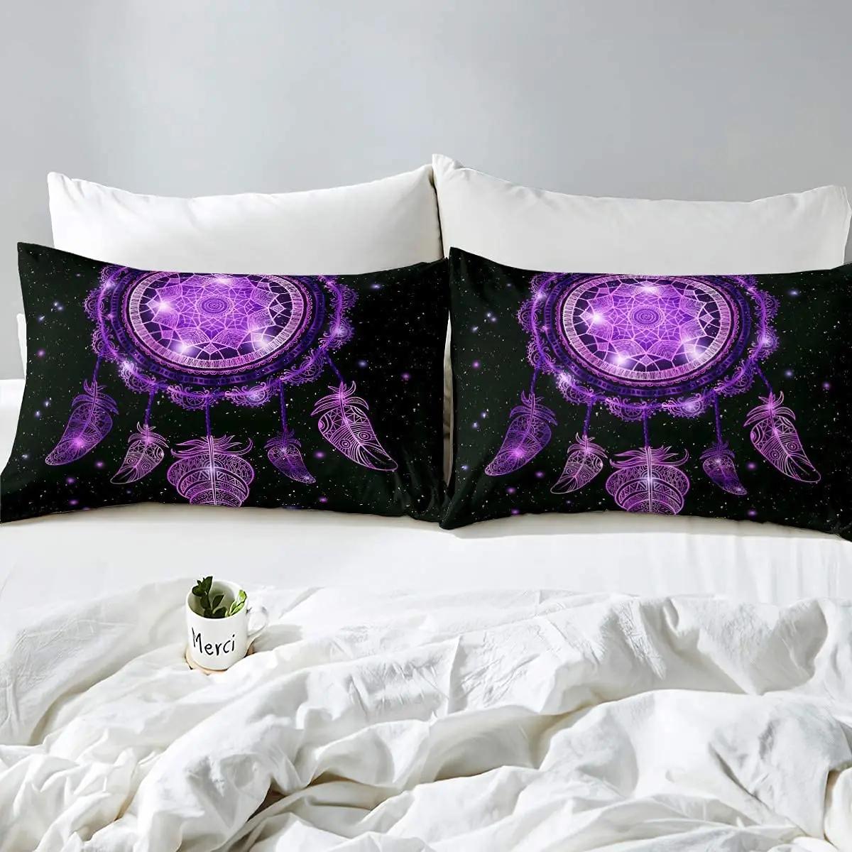 Homemissing mikrokangas voodipesu 200×200 — galaktika boho – detailne vaade