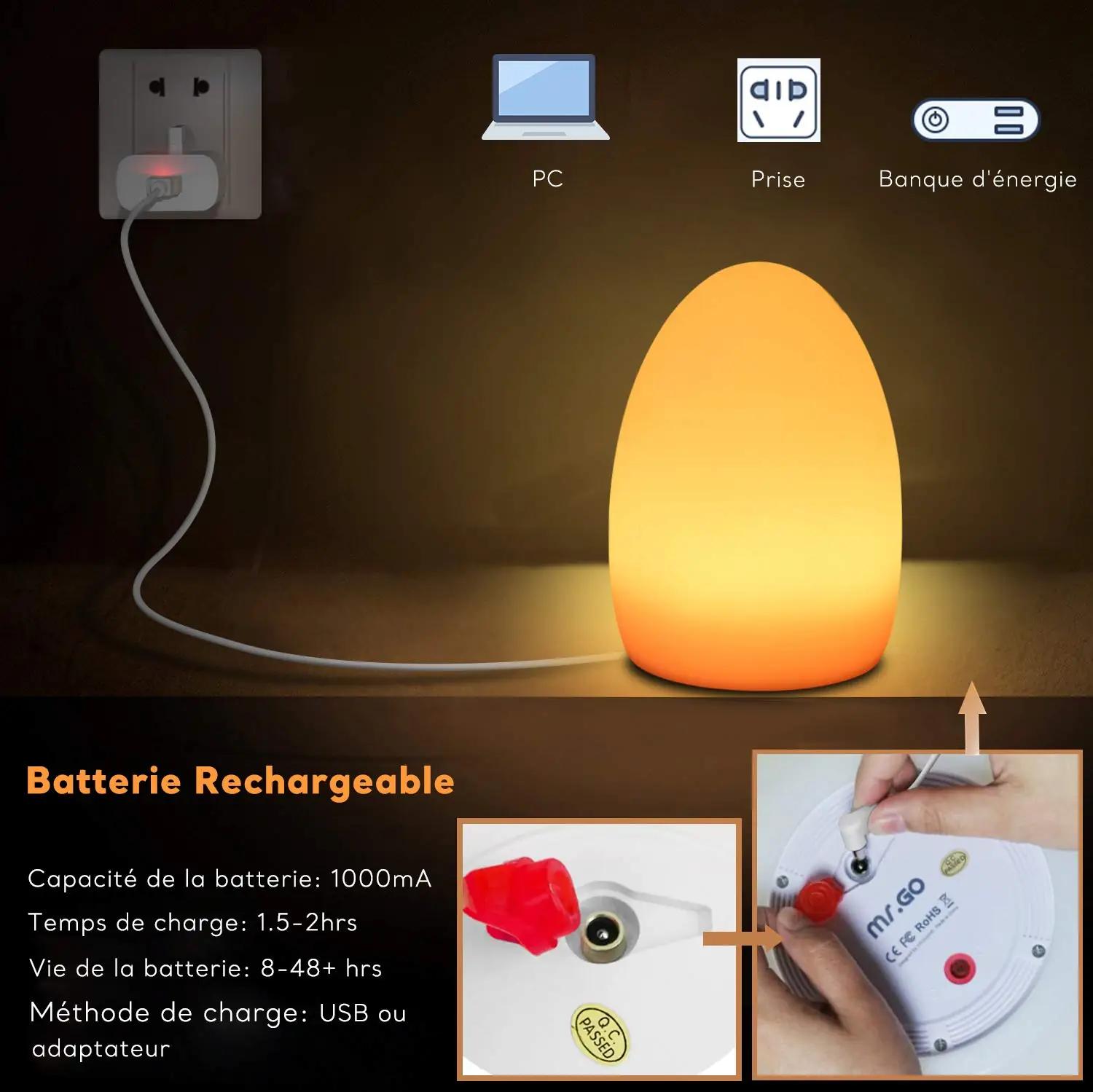 Mr.Go LED-õhustiku lamp 24 cm sinine – laetav dekoratsioon – kasutusnäide