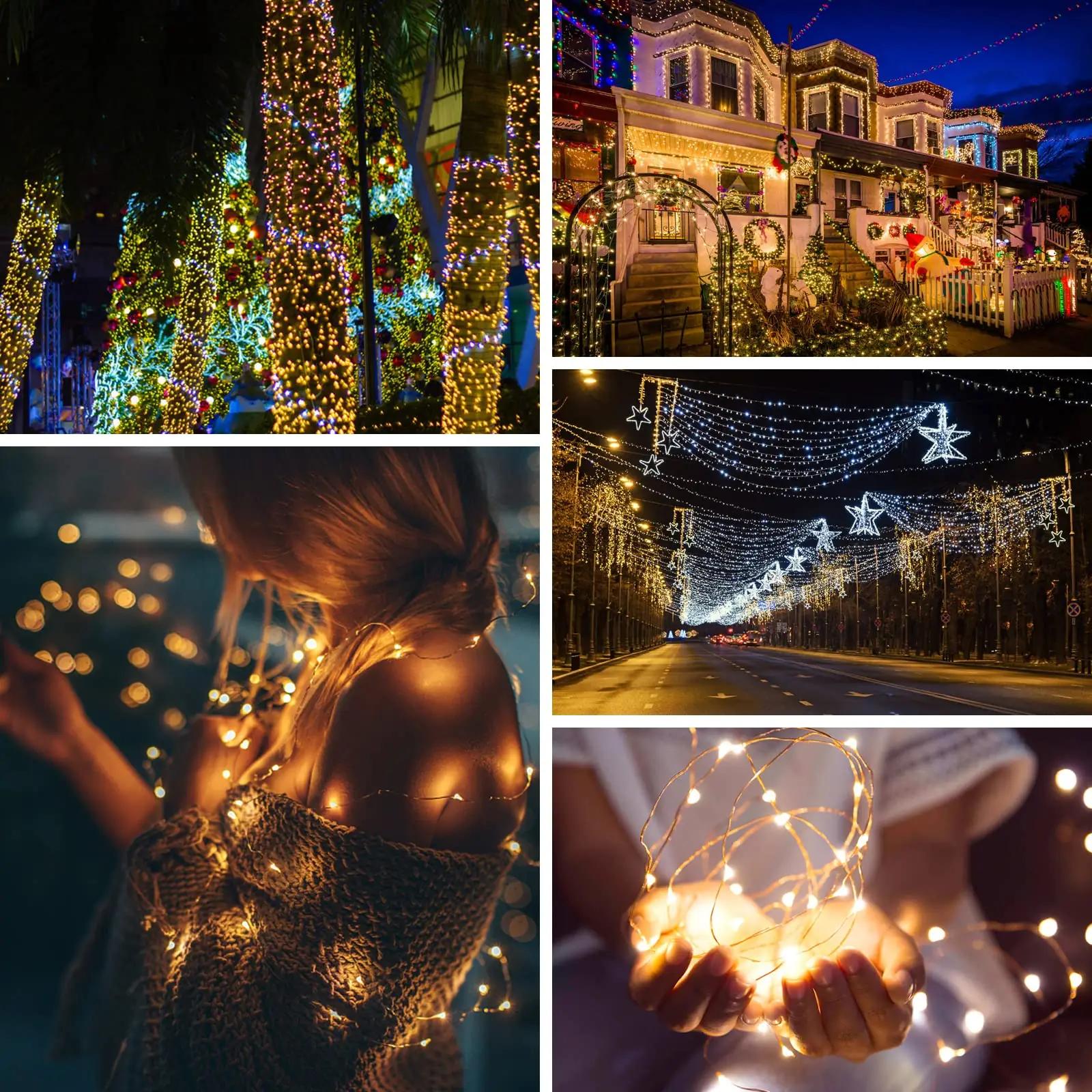 EXTRASTAR päikesevalgustusega LED-valgusketi 20 m – soe 3000 K – pilt 7