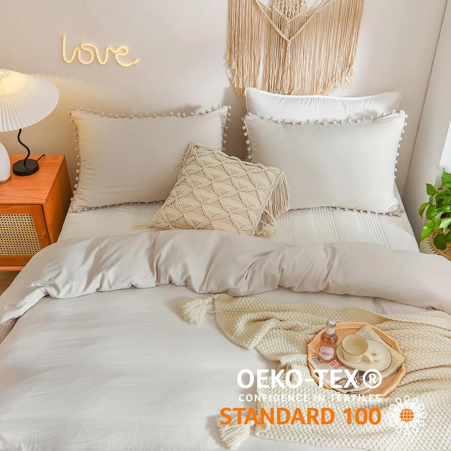 Freyamy pehme mikrofibrist voodipesu 240×260 cm – boho stiil – kasutusnäide