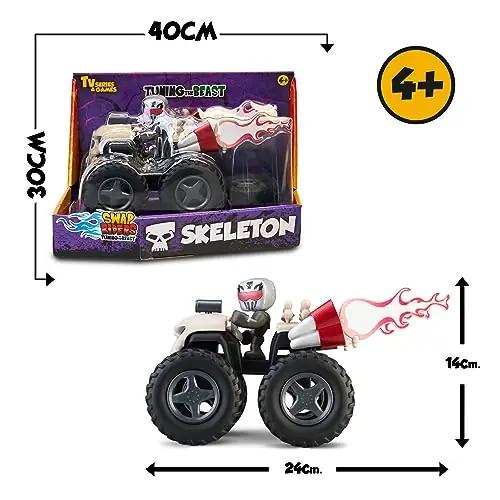 Swap Riders plastmassist Quad Skeleton mängufiguur – detailne vaade