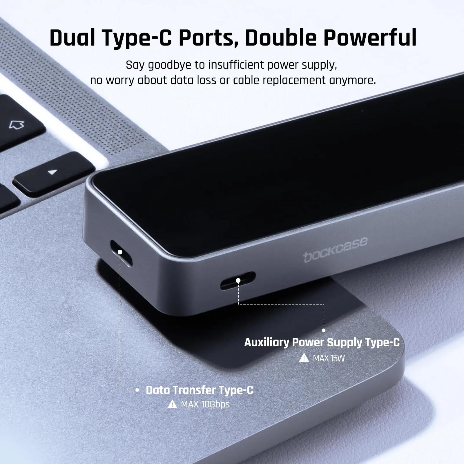 DockCase alumiiniumist SSD-korpus – kaitse ja kiire andmeedastus – lisavaade