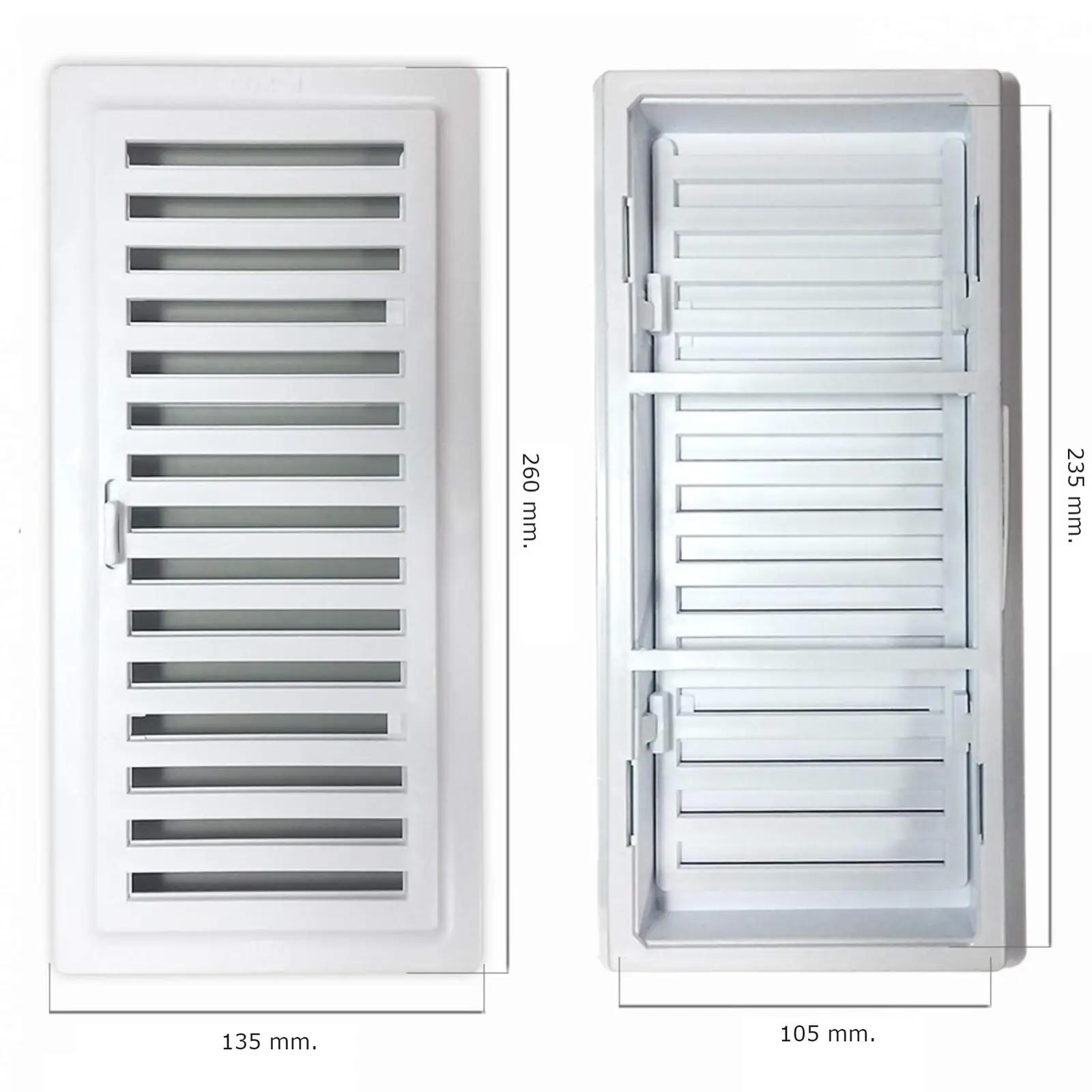 BricoLoco.com vastupidav plastikust ventilatsioonivõre korterisse – pakend ja tarvikud