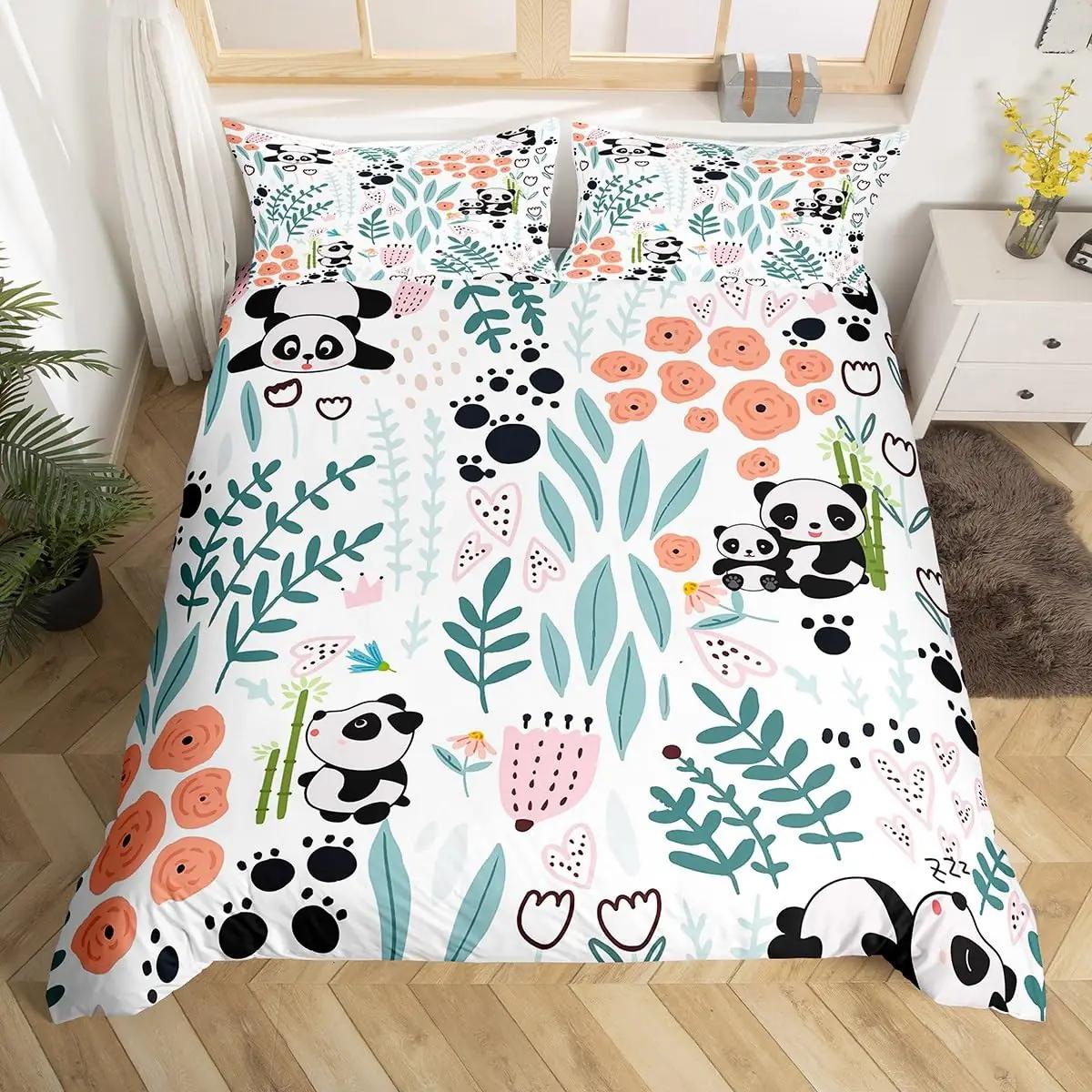 Homewish pehme mikrofibra voodipesu 200×200 cm – panda