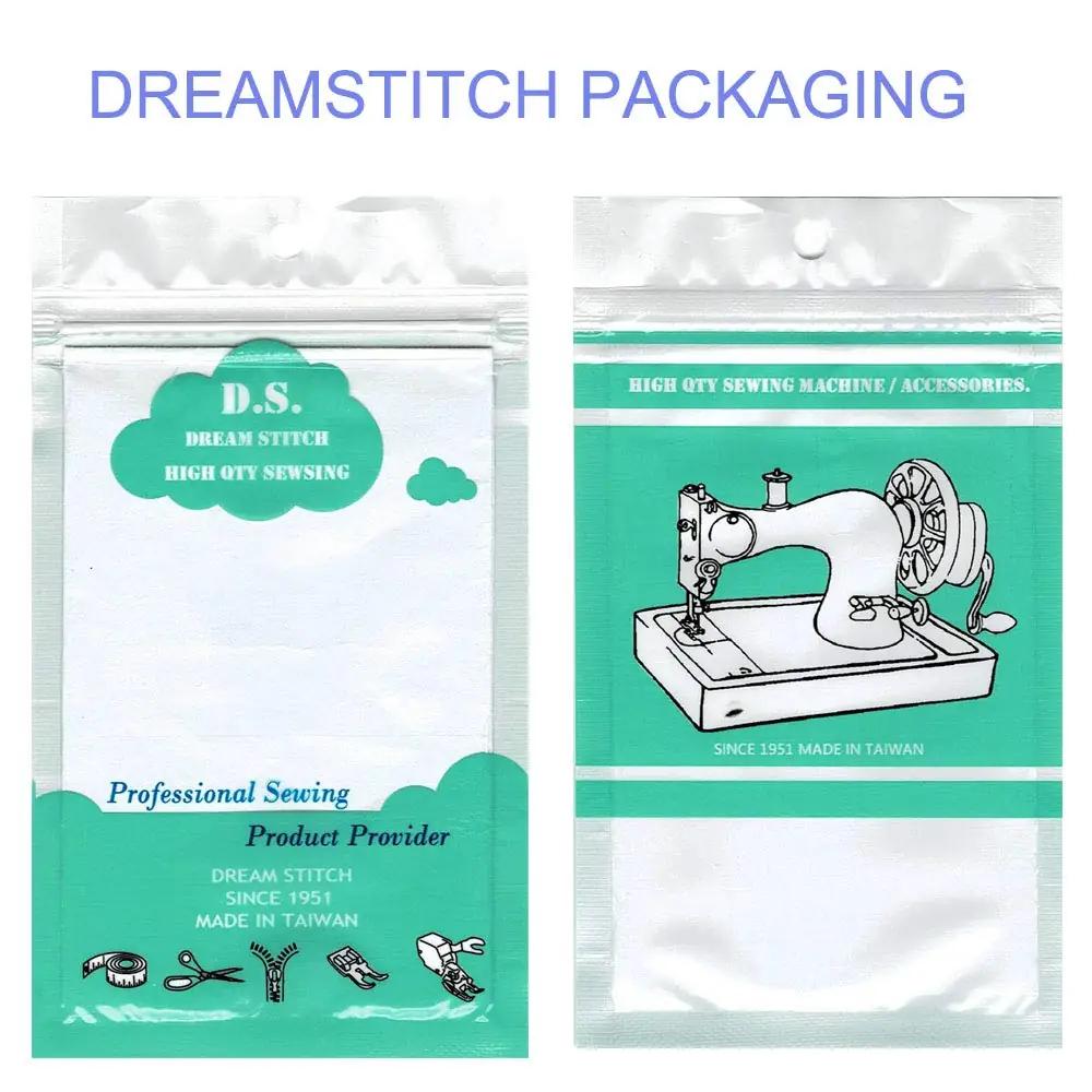 DREAMSTITCH metallist kaitseplaat õmblemiseks ja kingituseks – kasutusnäide