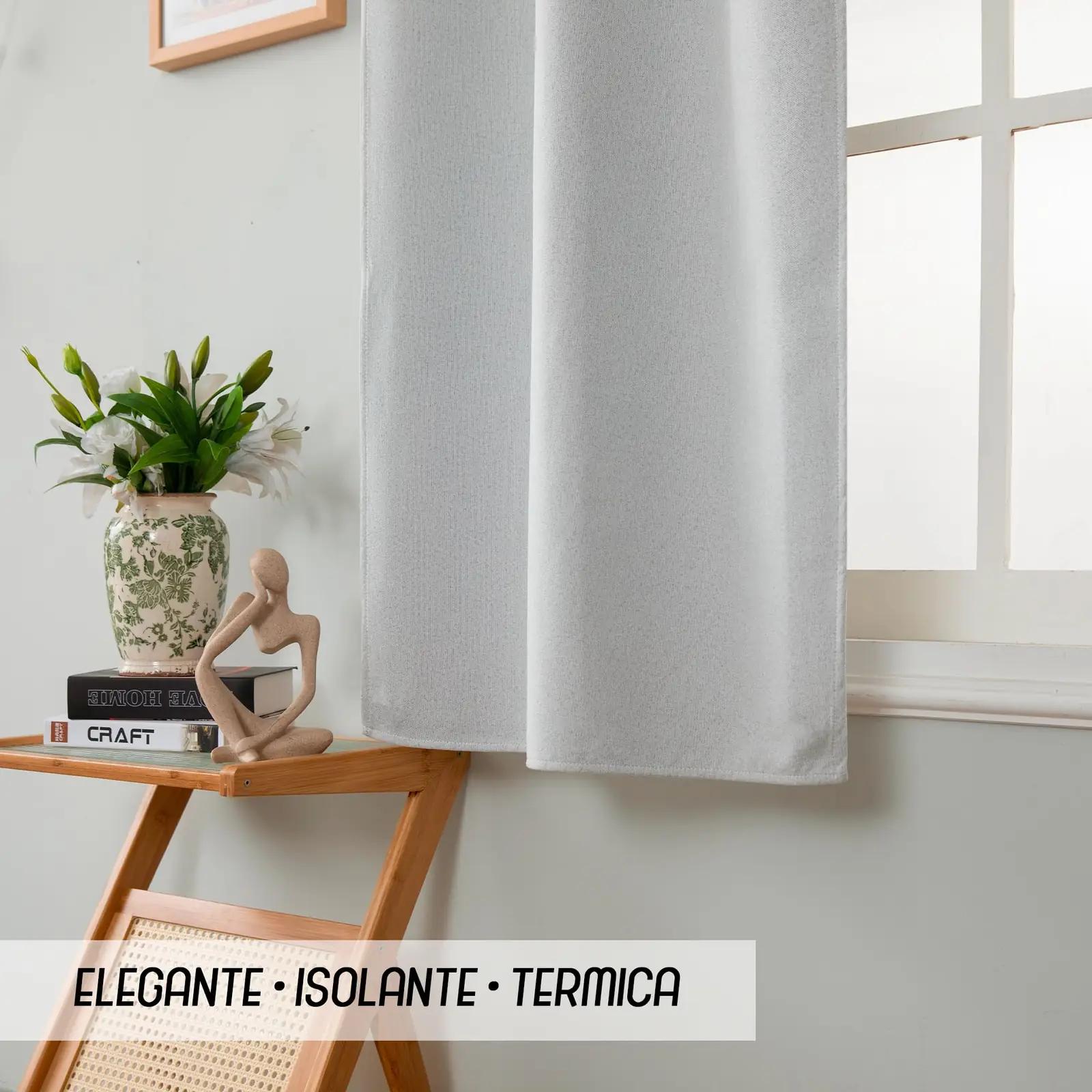 GIRASOLE HOME paksust polüestrist tumendav kardin 55×150 – kasutusnäide