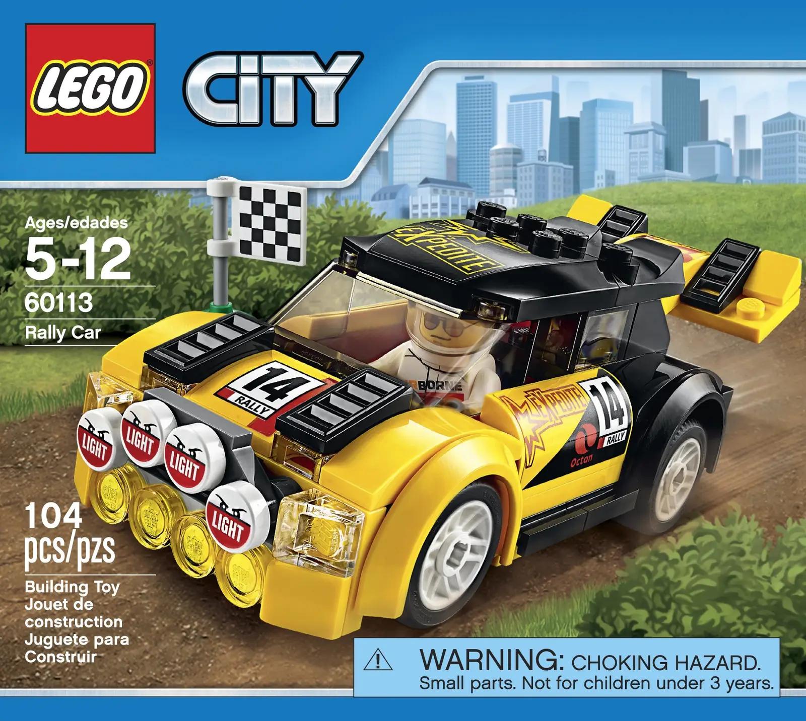 LEGO lõbus ja vastupidav ralliauto – mängukomplekt kingituseks – detailne vaade