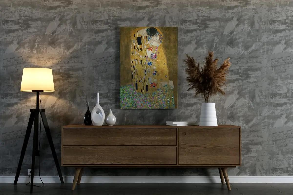 cuadrosfamosos.es klassikaline lõuendkunst — Klimti Der Kuss – pilt 7