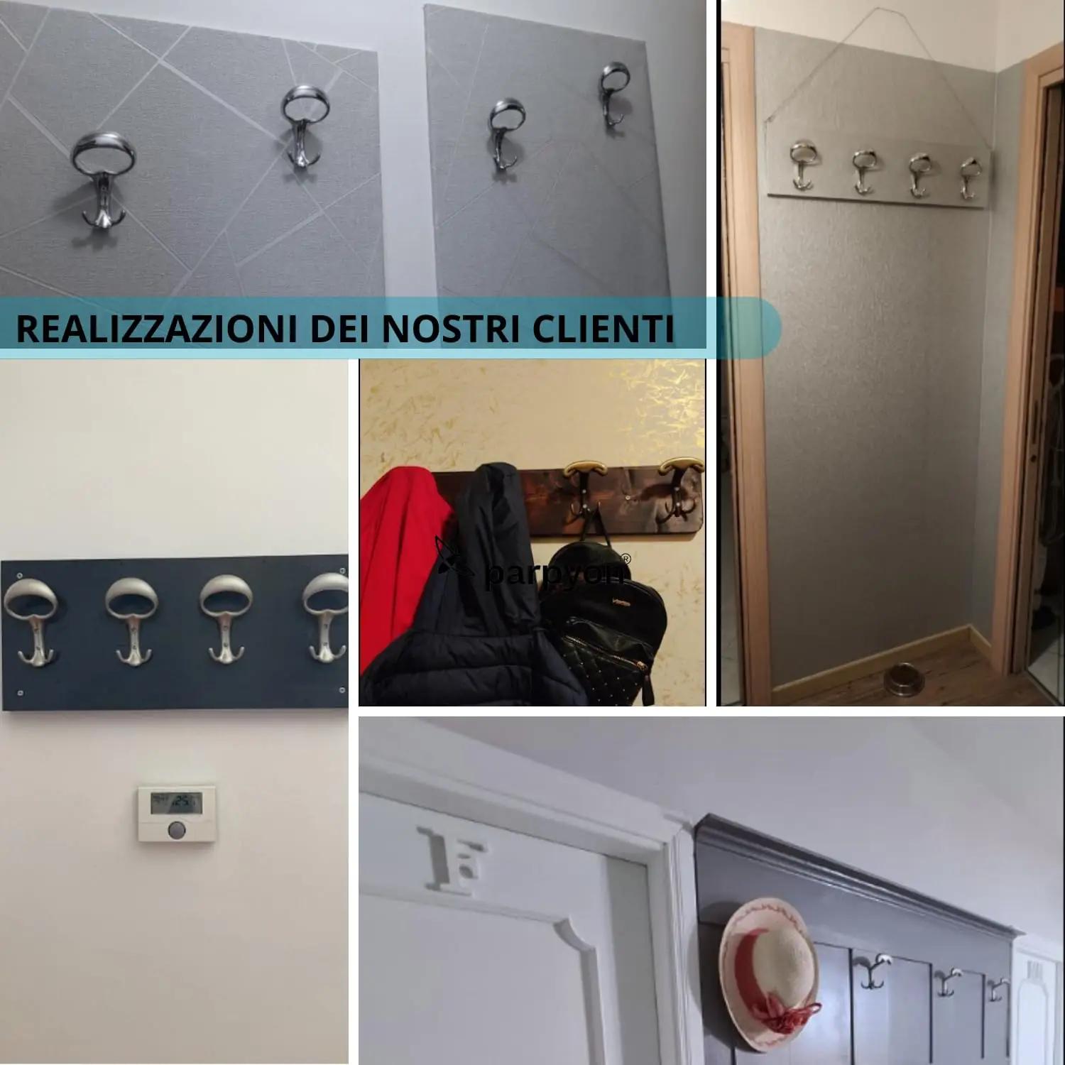 parpyon kroomist seinariiul 4 konksu — stiilne ripats charm – pilt 6