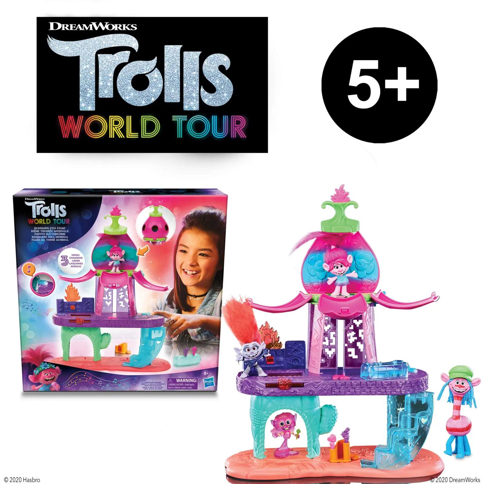 DREAMWORKS TROLLS muusikaline lava Poppy–mänguasi lastele – kasutusnäide