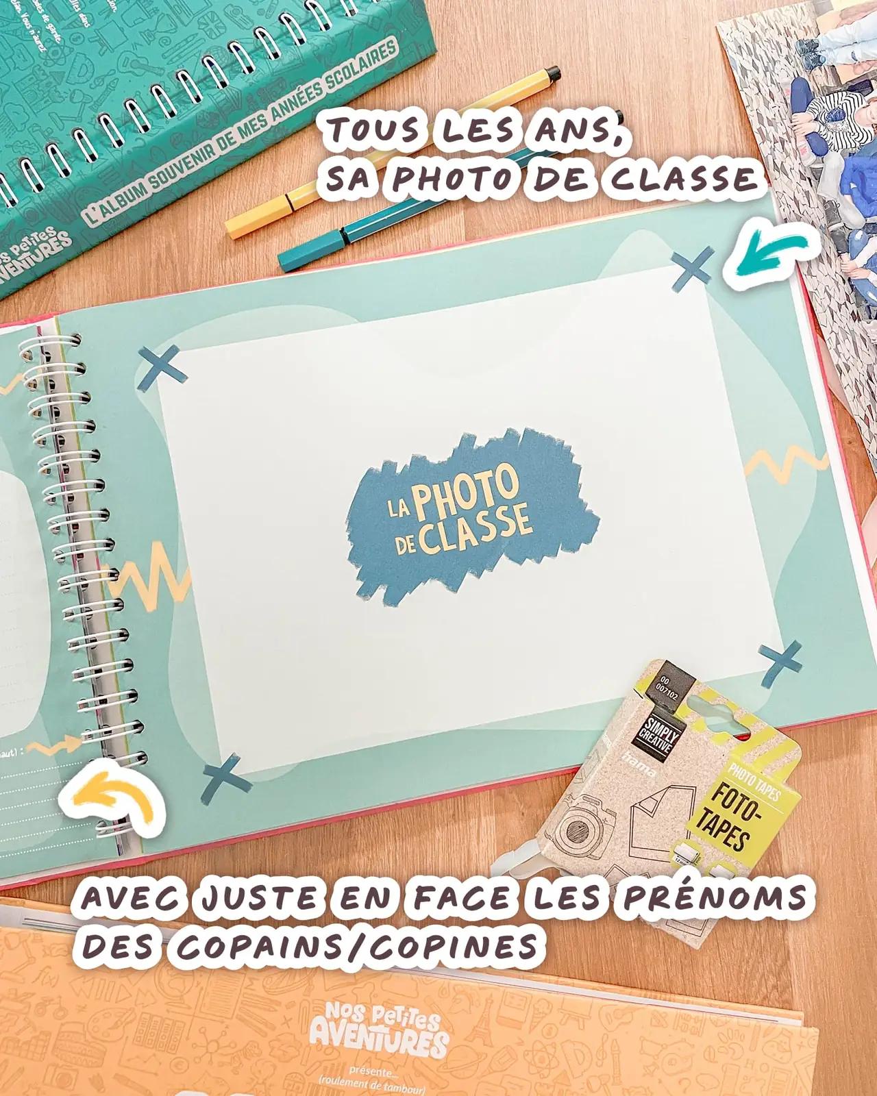 NOS PETITES AVENTURES roosa klassi fotoalbum – detailne vaade