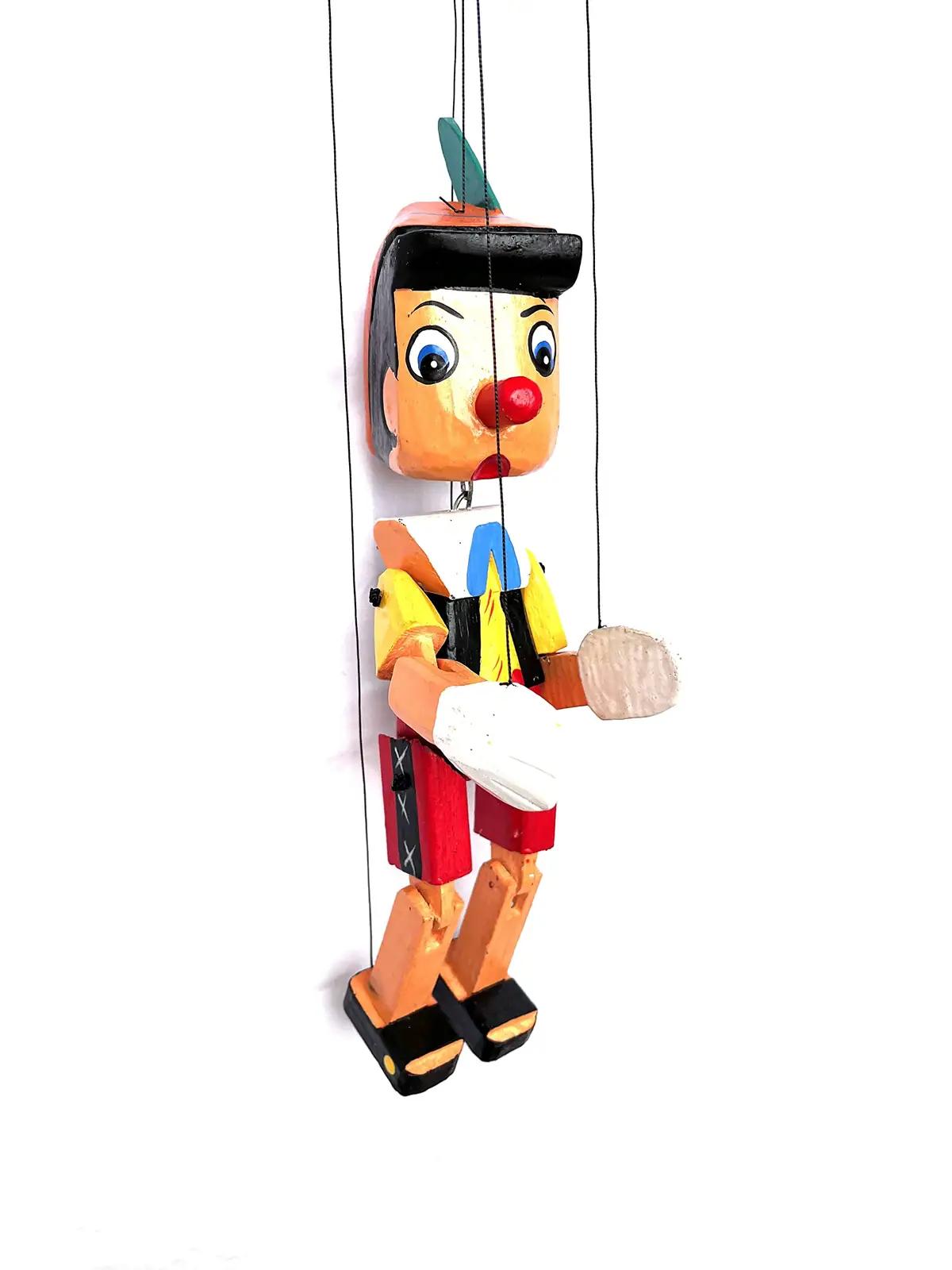 HC enterprise puidust Pinocchio nukuke 30 cm – pakend ja tarvikud