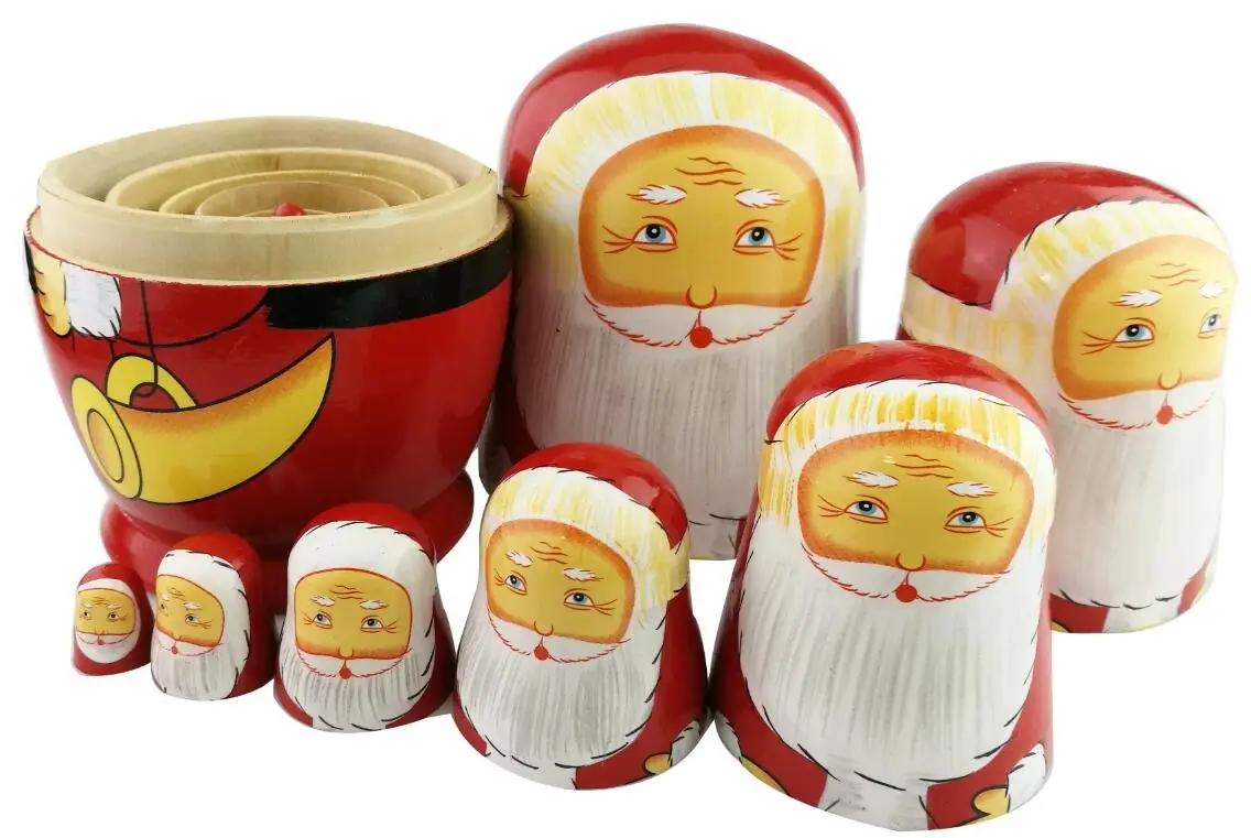 Winterworm puidust jõuluteemaline Matryoshka – lisavaade