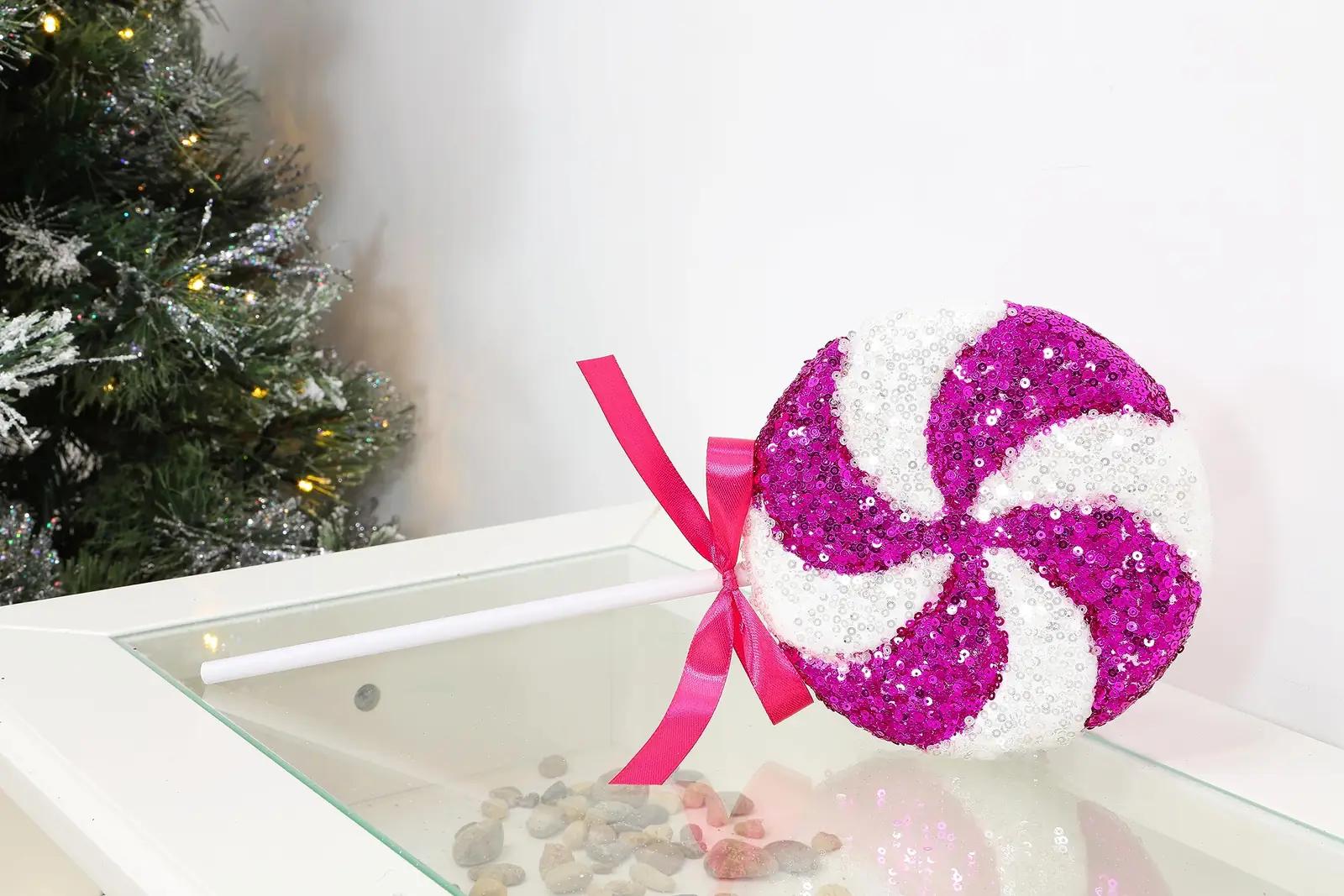 Christmas Concepts helkivast materjalist suur roosa – kasutusnäide