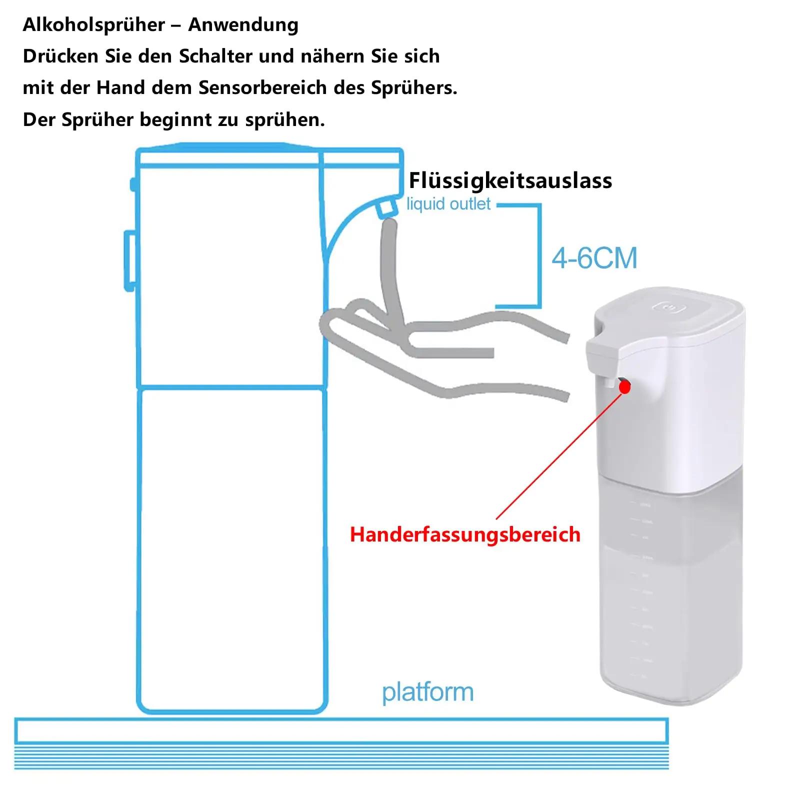 WAONIQ desinfitseerijapump 550 ml – automaatne ja hügieeniline – pilt 6