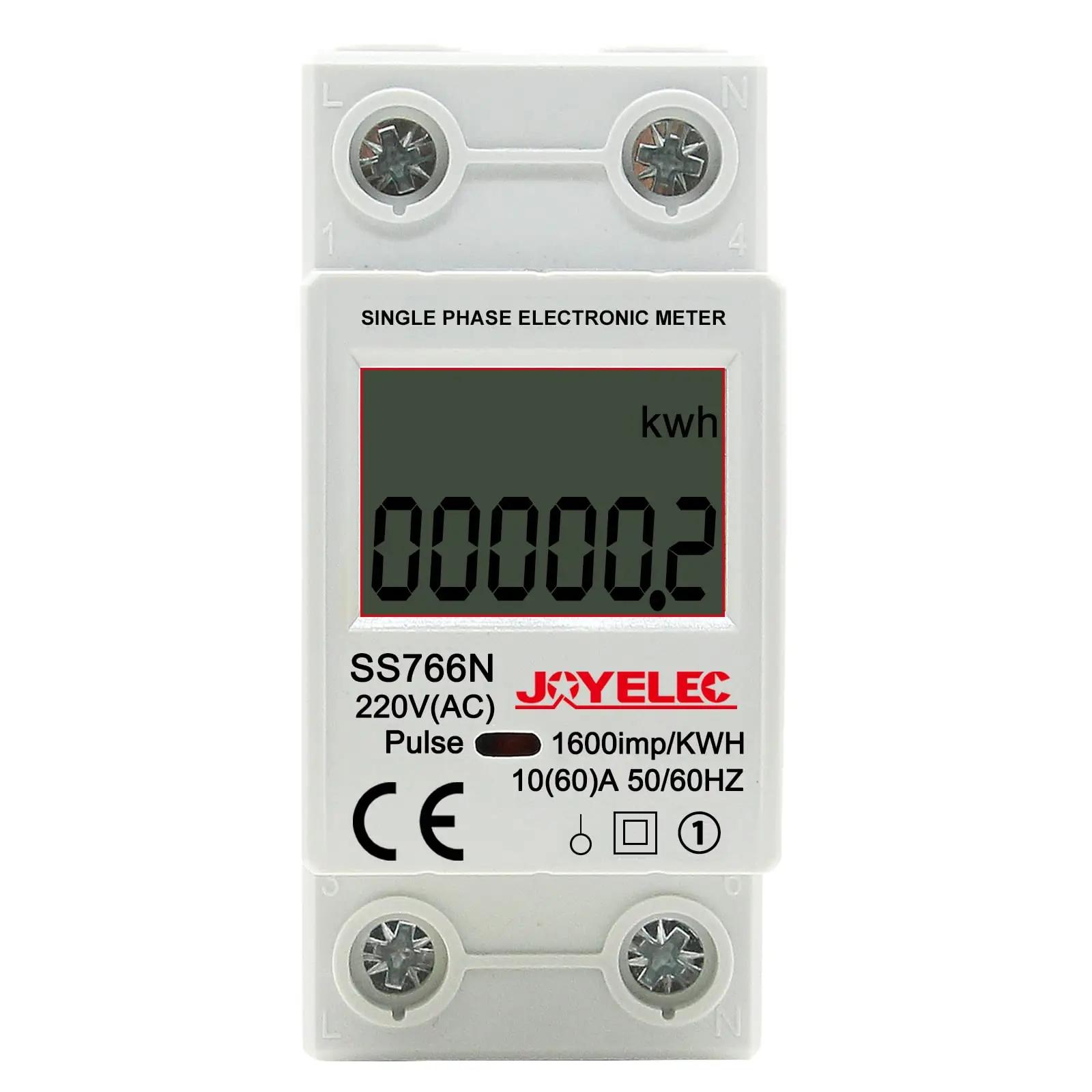 JOYELEC DIN-rööpa kilpmeeter kWh näidik — täpne energiakulu – pilt 8