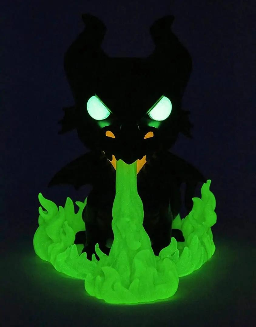 Funko vinyylfiguur – sädelev Disney Maleficent kingitus – detailne vaade