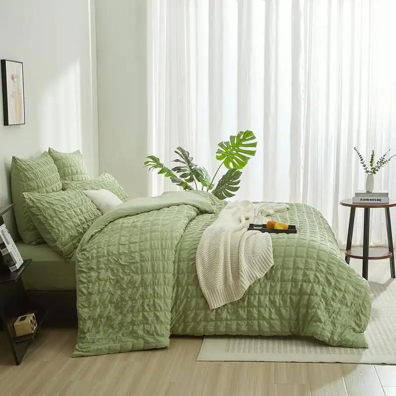 Gezu pehme mikrofiiber voodipesu 240×260 cm roheline – pilt 6