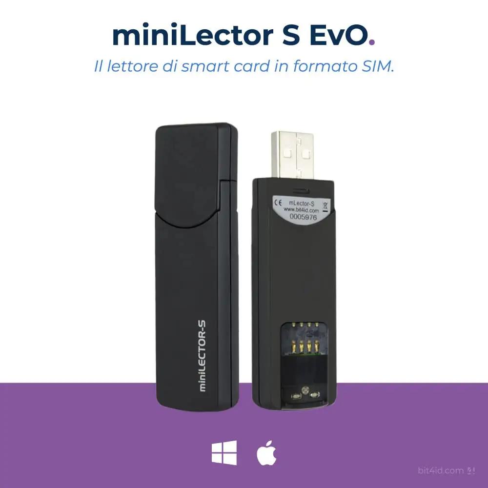 Bit4id nutikas SIM-suurusega kaartlugeja — kompaktne ja turvaline – pakend ja tarvikud