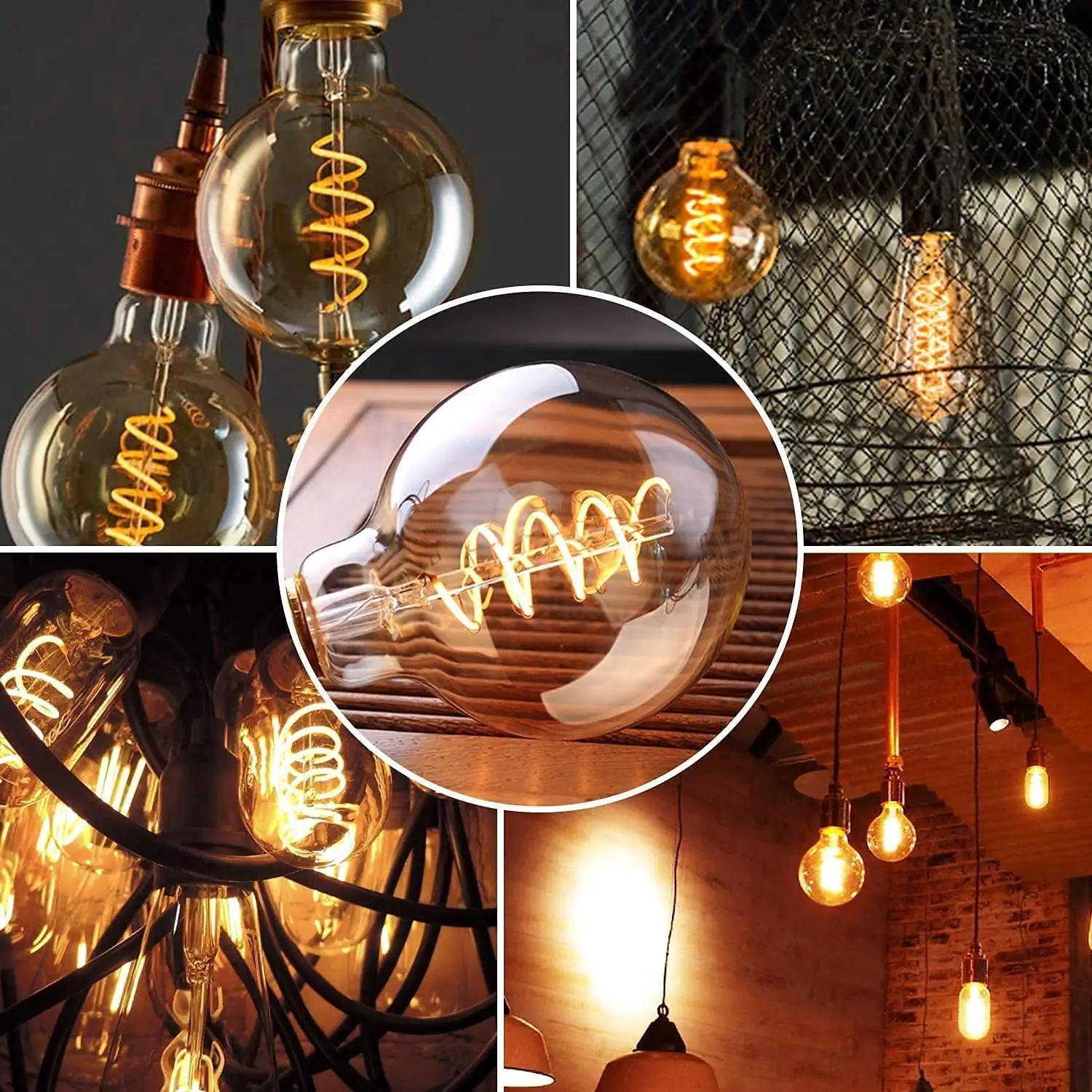 SageSunny vintage LED-lamp E27 (soojavalge) 3tk komplekt – pilt 9
