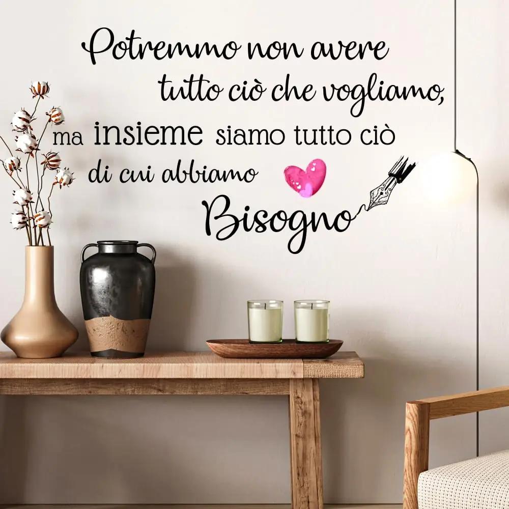 StickerDesign vinüülseina kleebis – romantiline tekstiga disain – pilt 6