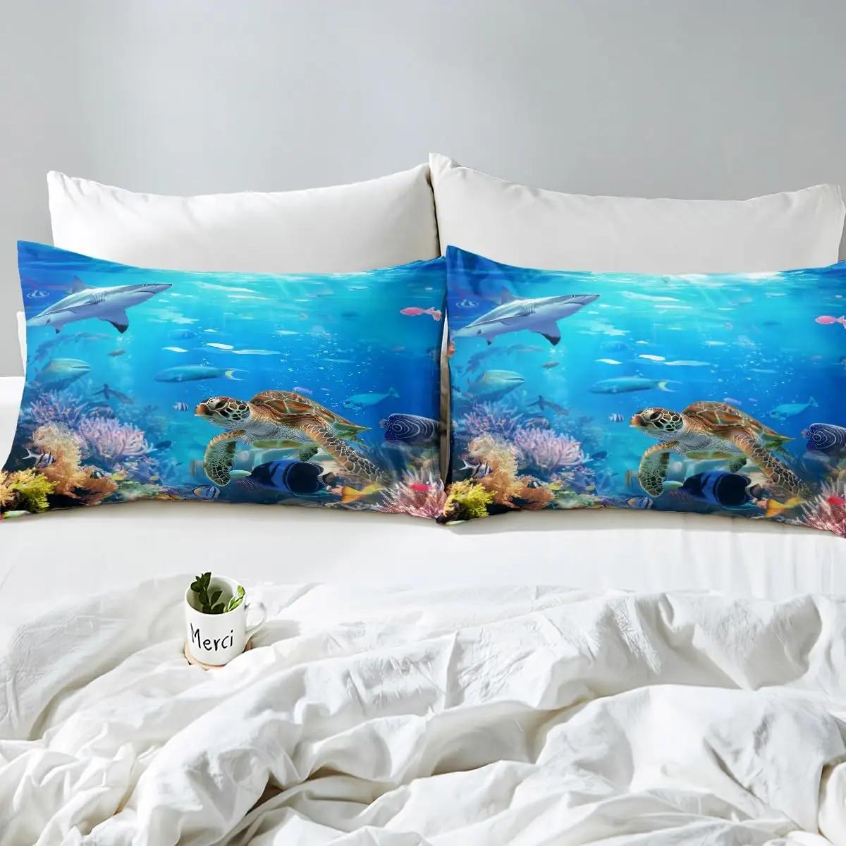 Homewish värvikas mereloomade voodipesu 140×200 cm – lisavaade
