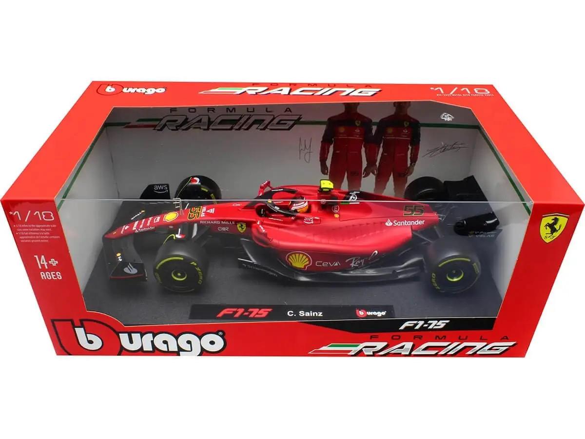 Bburago kollektsioonimudel 1:18 – realistlik Ferrari 2022 – pakend ja tarvikud