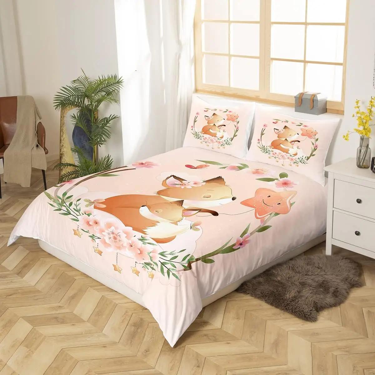 Homewish pehme mikrofibra voodipesu 200×200 cm tüdrukutele ja – pakend ja tarvikud