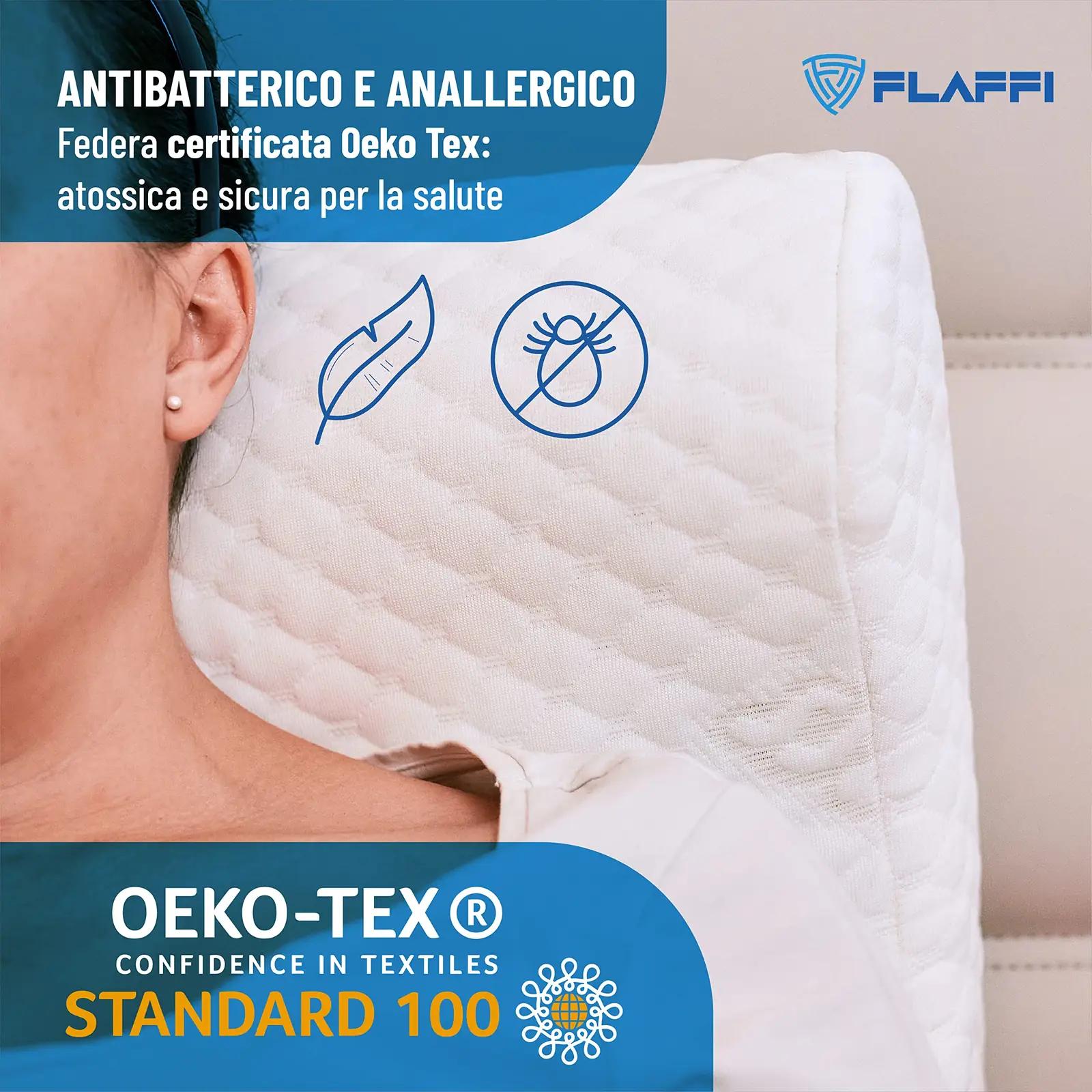 Flaffi mälumadratsiga kaelapadi magamiseks — ergonoomiline tugi – pilt 6
