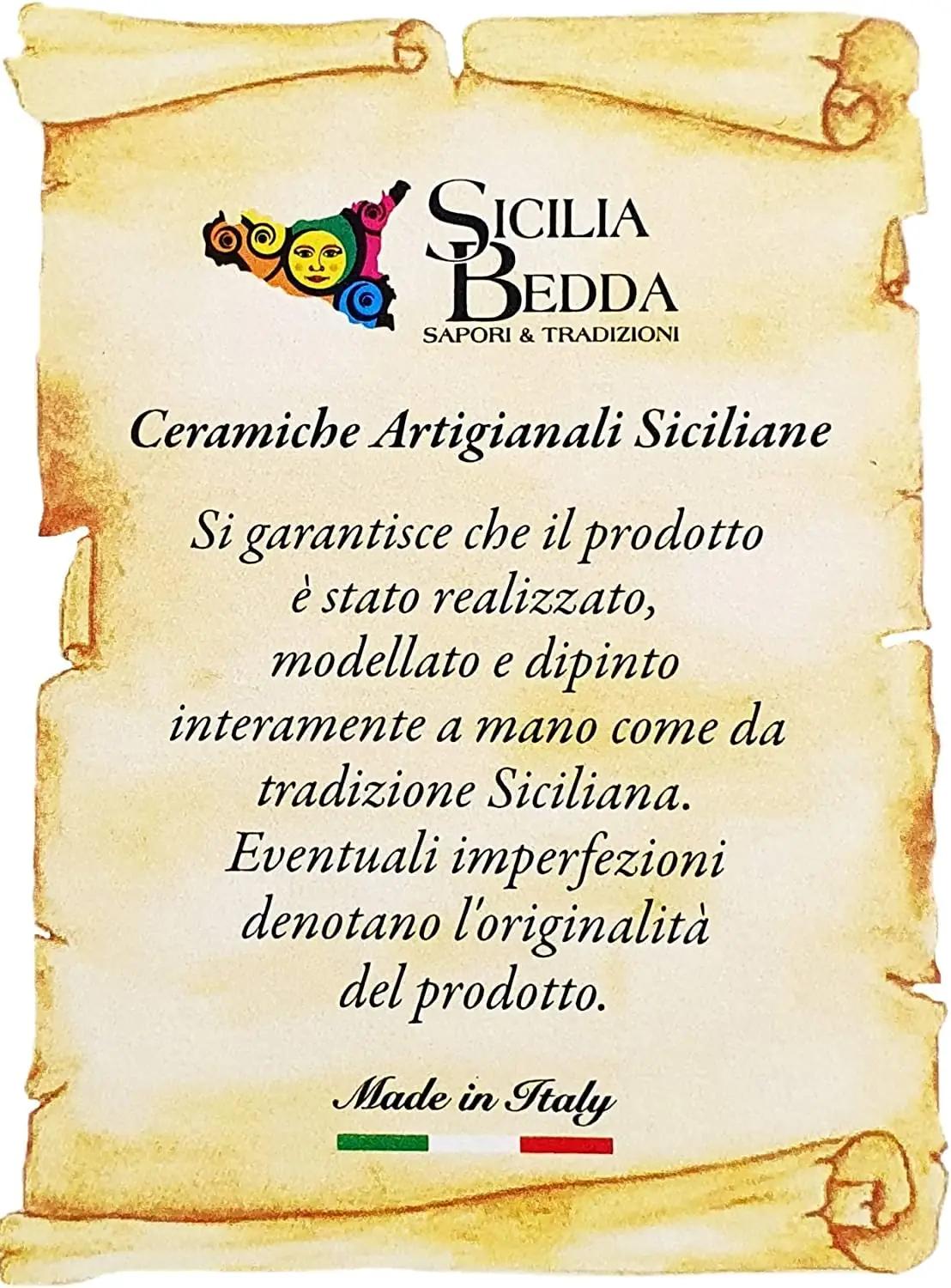 sicilia bedda keraamiline käändunud kuusekäbi – kasutusnäide