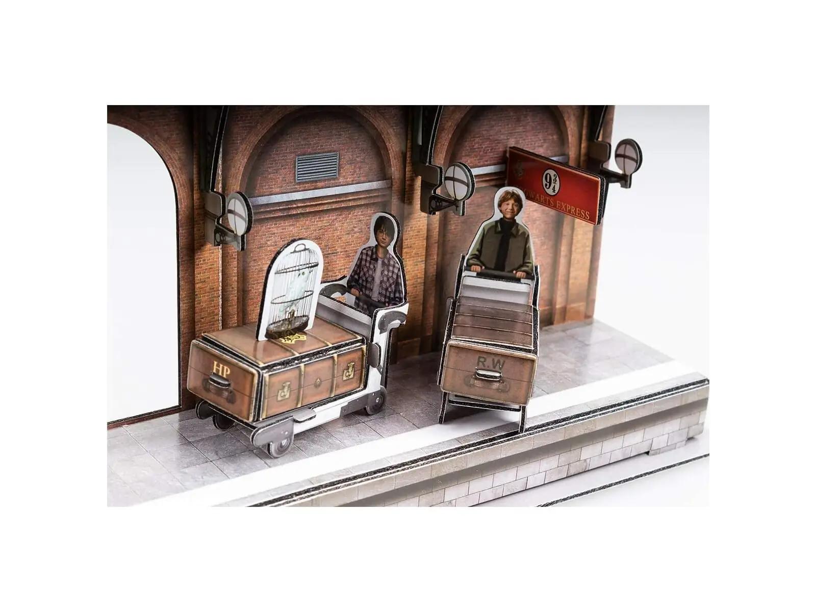 CubicFun 3D paberpuzzle – Hogwarts Express detailne mudel – pakend ja tarvikud