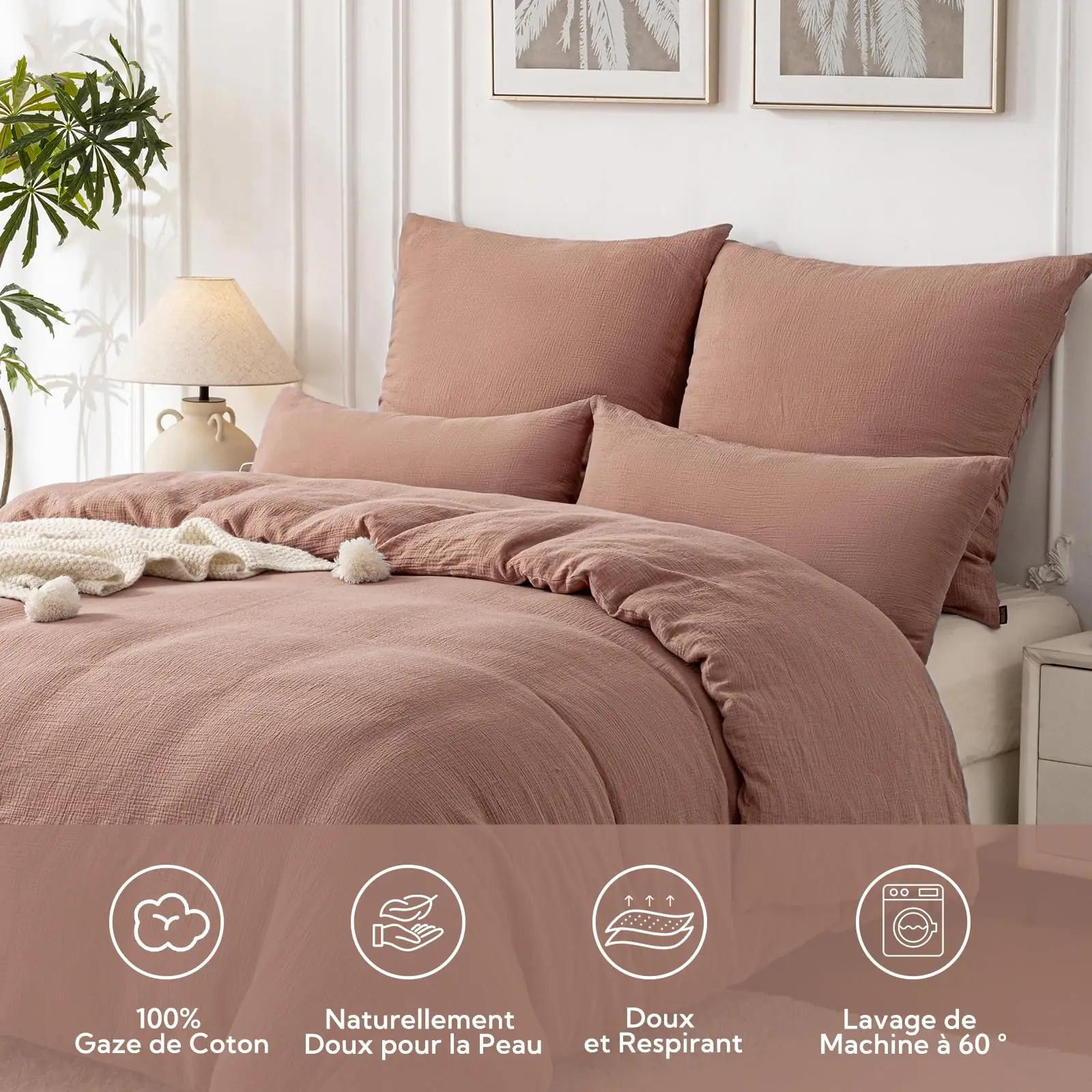 SOULFUL puuvillane voodipesu 140×200 – pehme ja hingav – detailne vaade