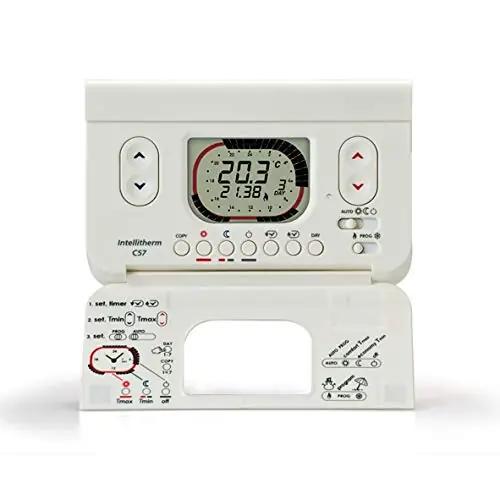 Fantini Cosmi C57 programmeeritavad termostaadid – detailne lähivaade