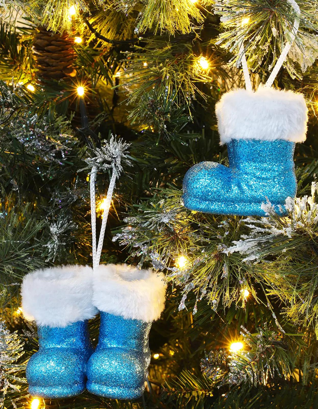 Christmas Concepts turkoosne jõulusokiga ripats – pehme pelsserv – lisavaade