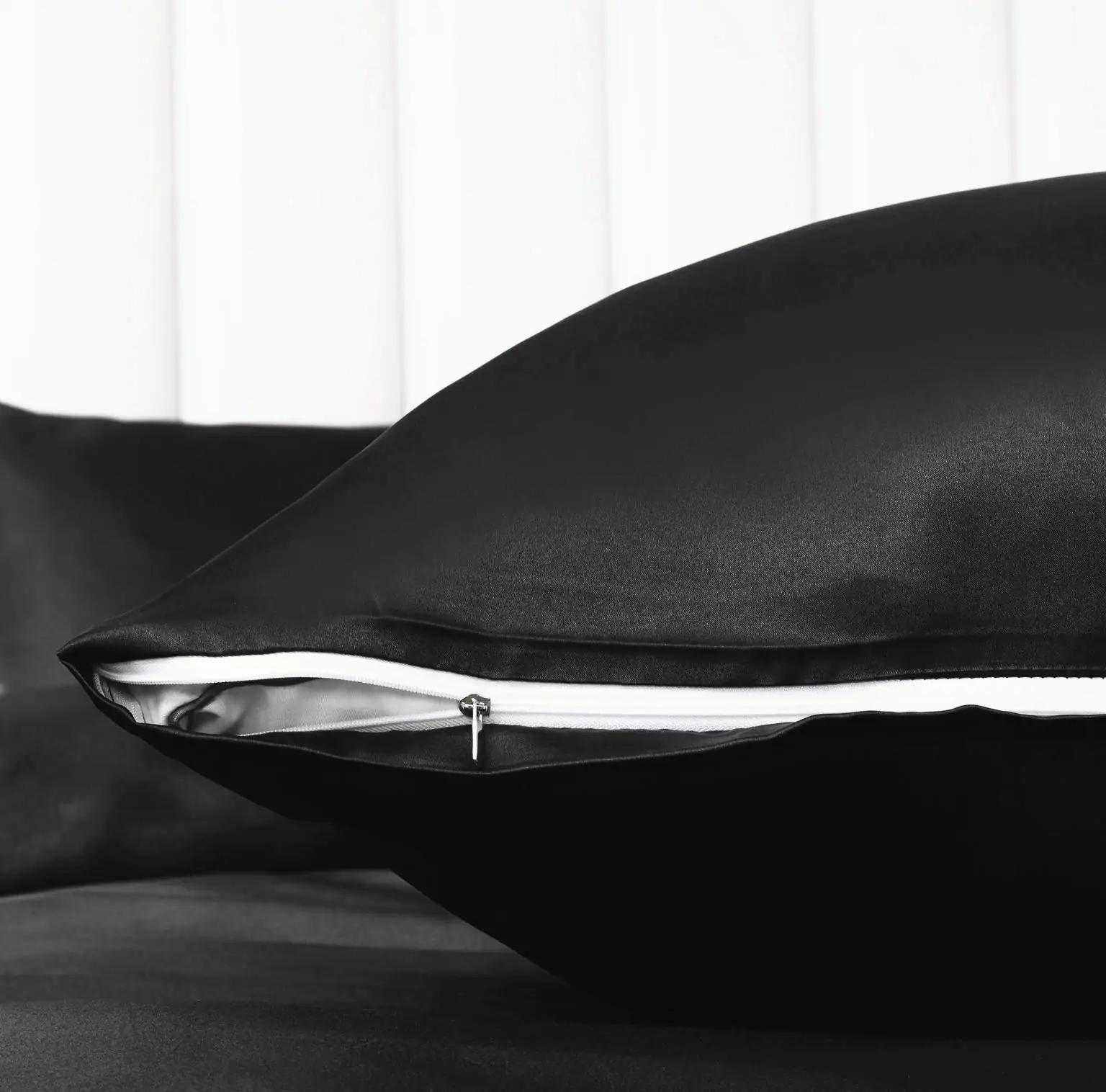 YASMENG satäänist voodipesu 240×260 cm — luksuslik ja siidine – lisavaade